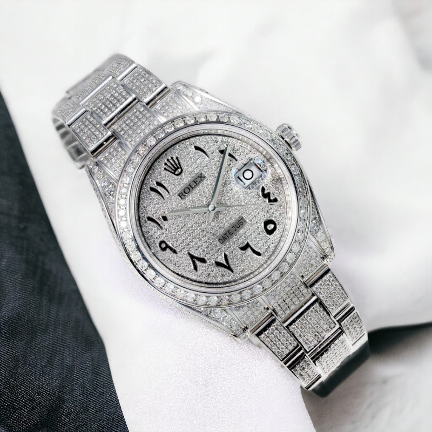 DATEJUST 41MM Oyster - ARABIC FULL ICED