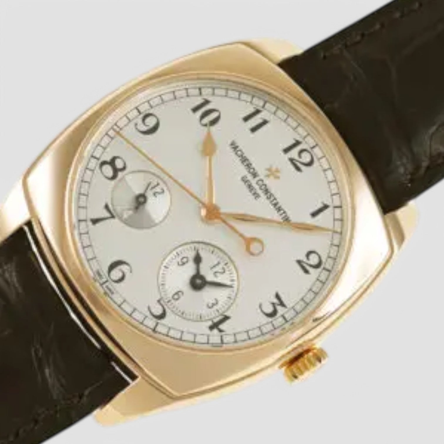 Harmony Dual Time Rose Gold Silver Arabic Dial