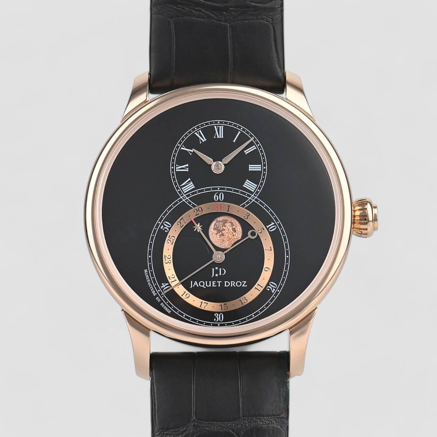 Grande Seconde Moon Black Enamel 43 mm