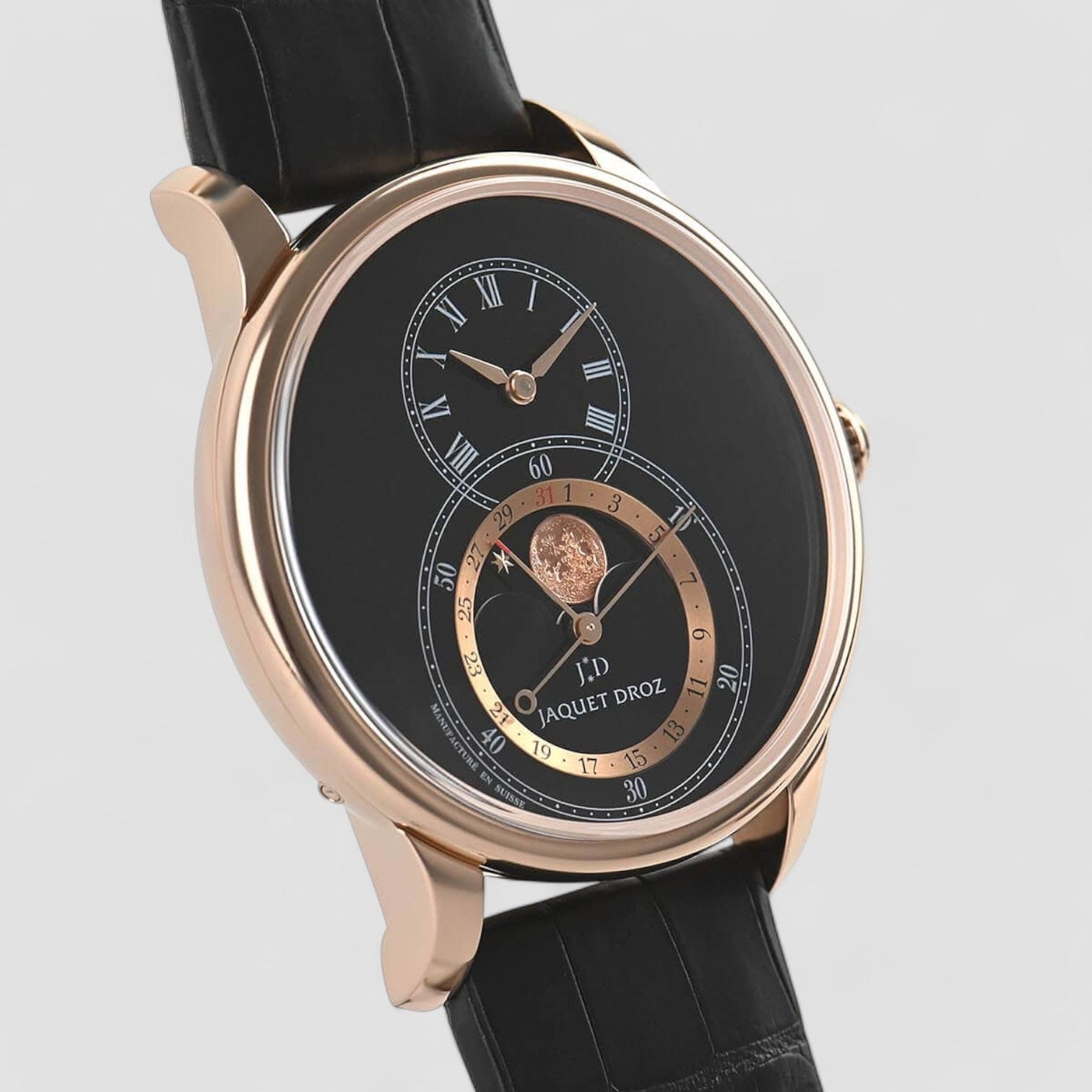 Grande Seconde Moon Black Enamel 43 mm