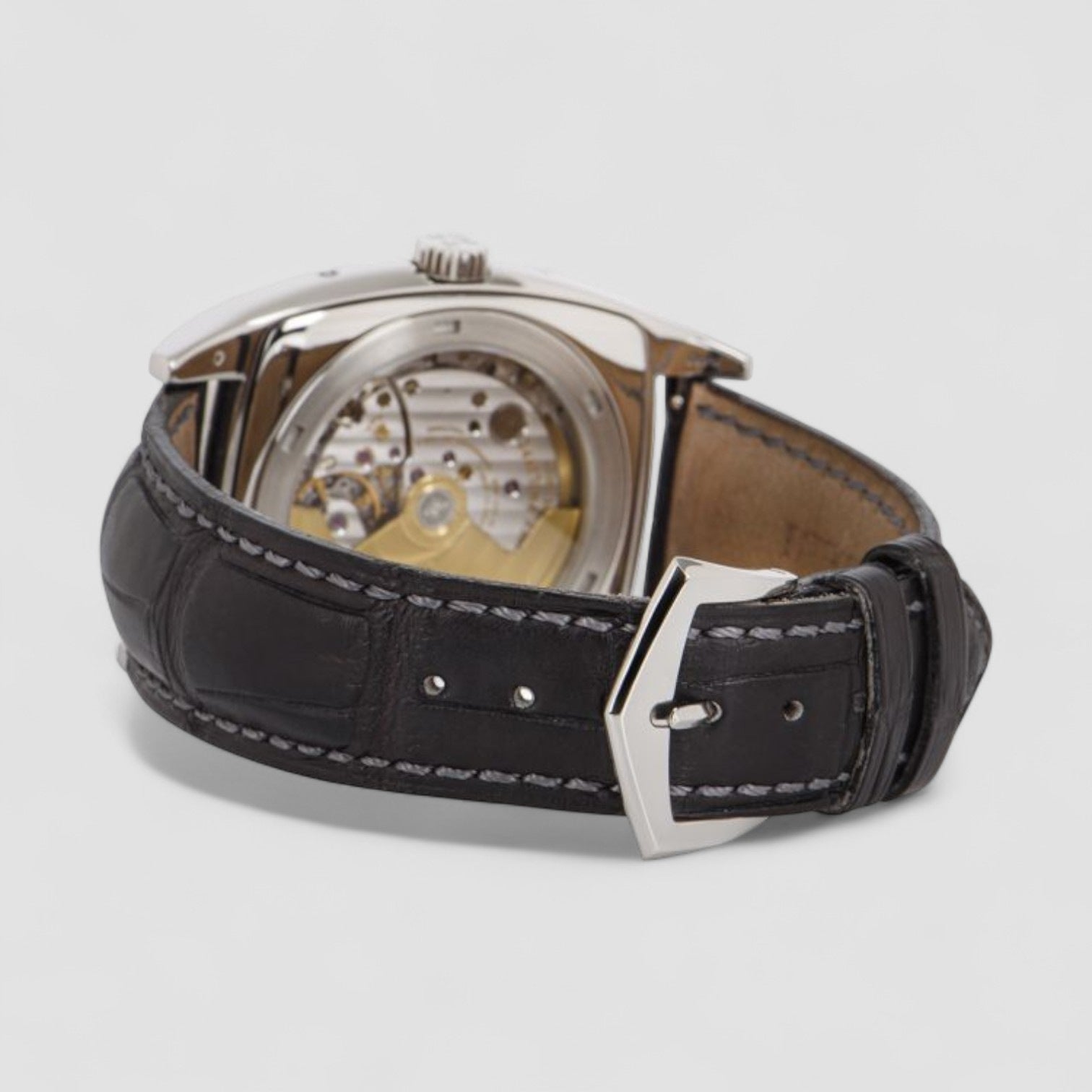 Gondolo Calendario 5135 Grey Dial Platinum