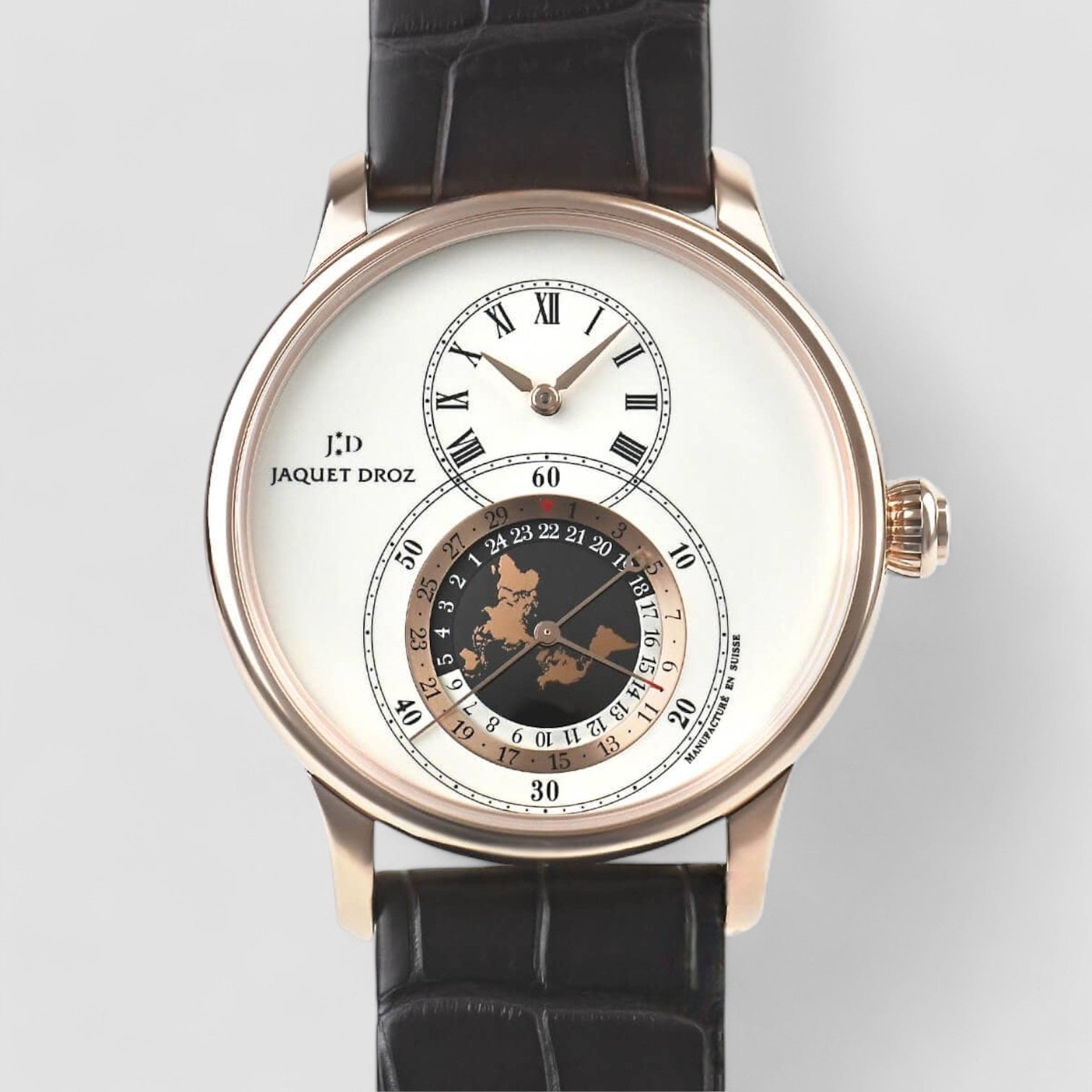 Grande Seconde Dual Time 43mm Mens Watch