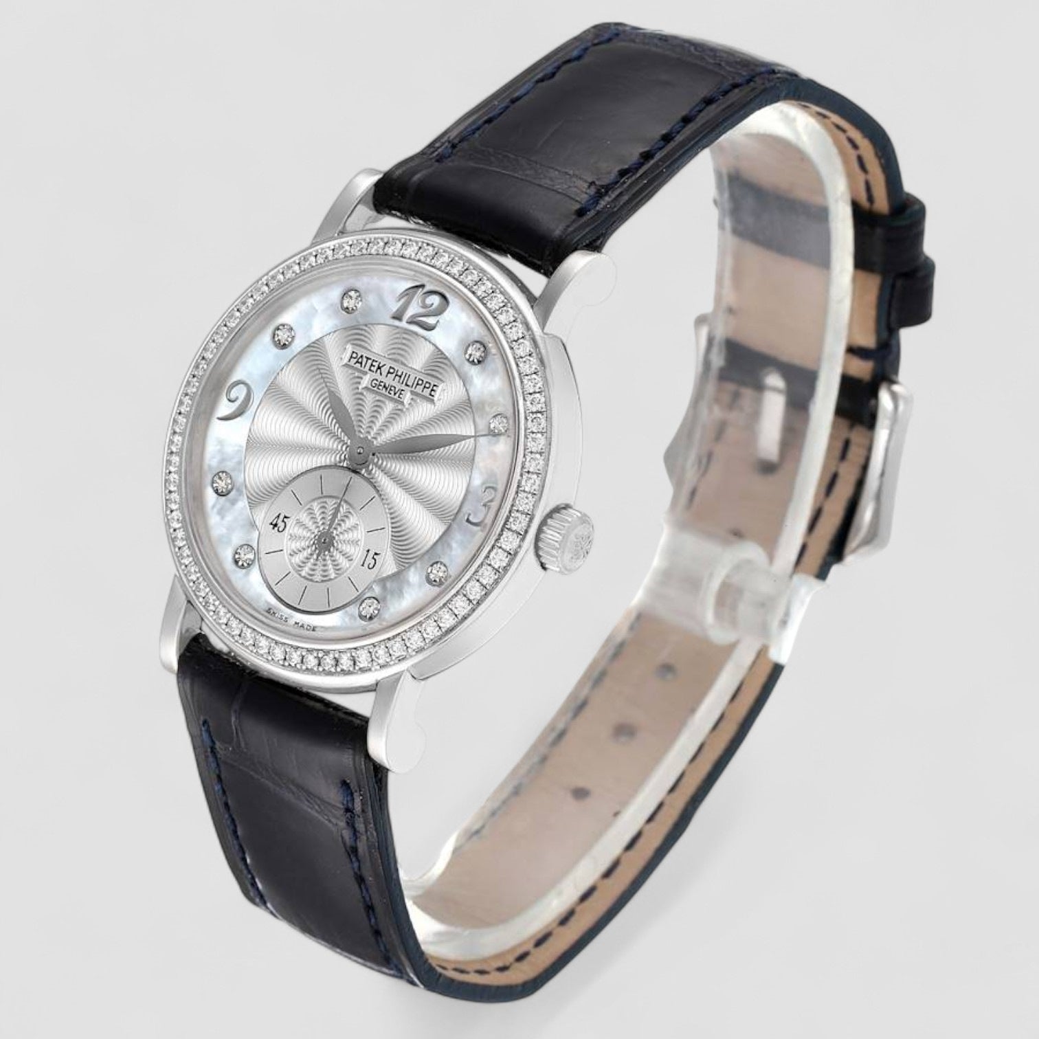 Calatrava White Gold Mother of Pearl Diamond Unisex Watch 4959 4959G