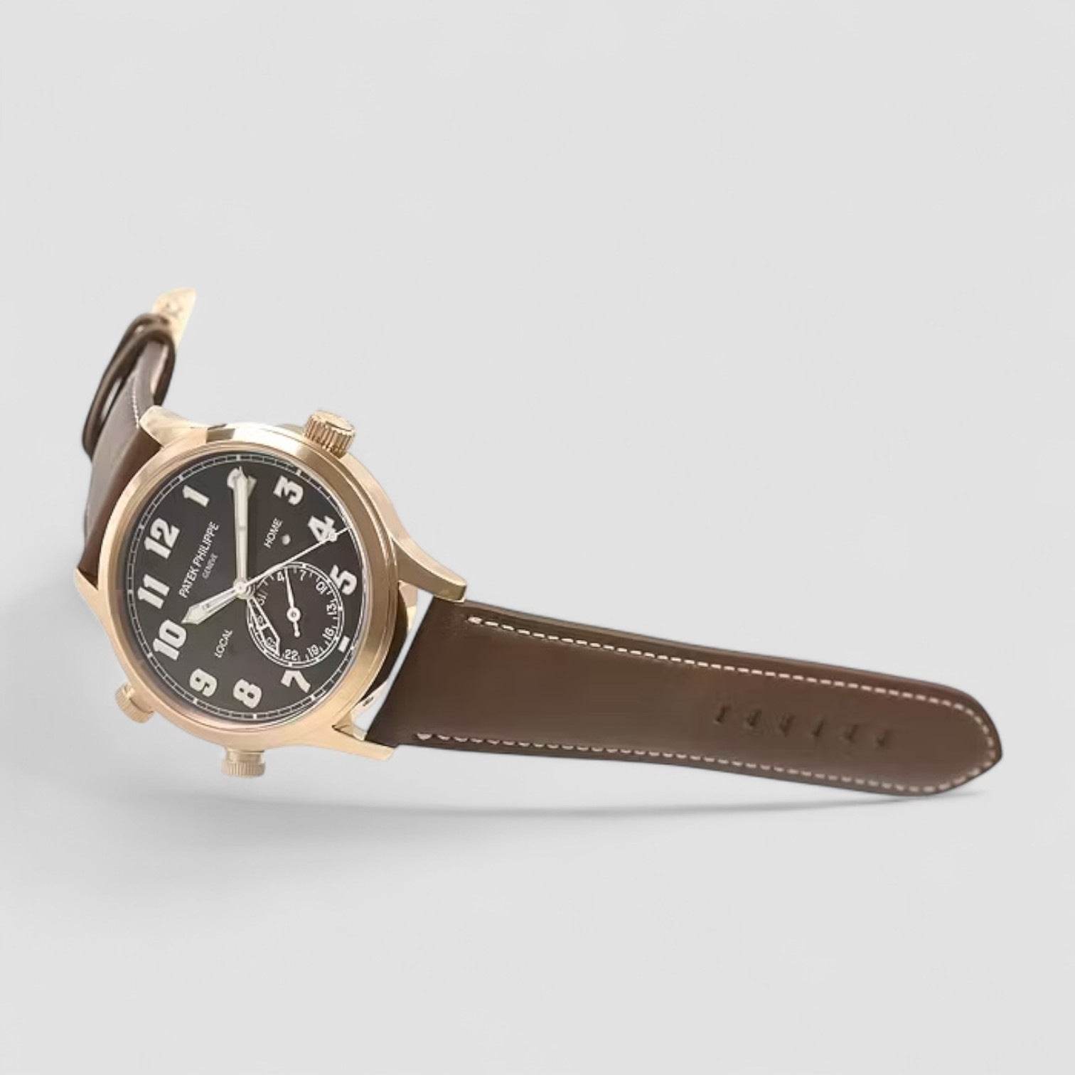Philippe Calatrava 5524R Pilot Travel Time 18k Rose Gold