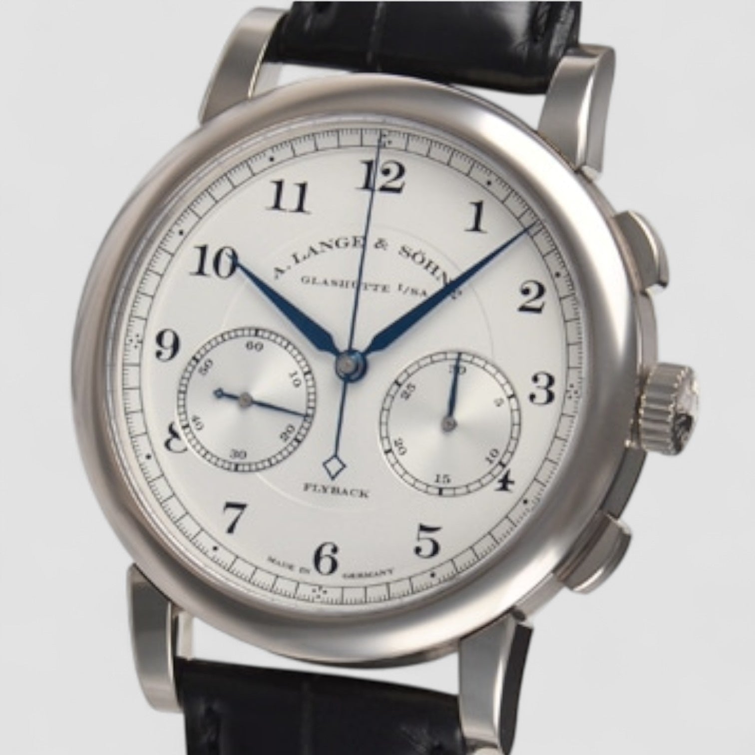 815 Flyback Chronograph Silver Dial 18K White Gold