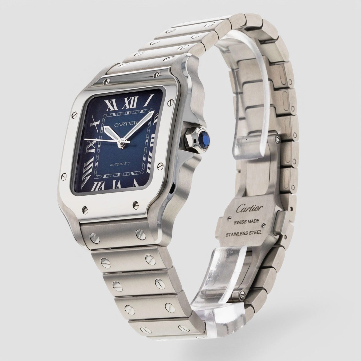 Santos De Cartier Blue Dial 2023