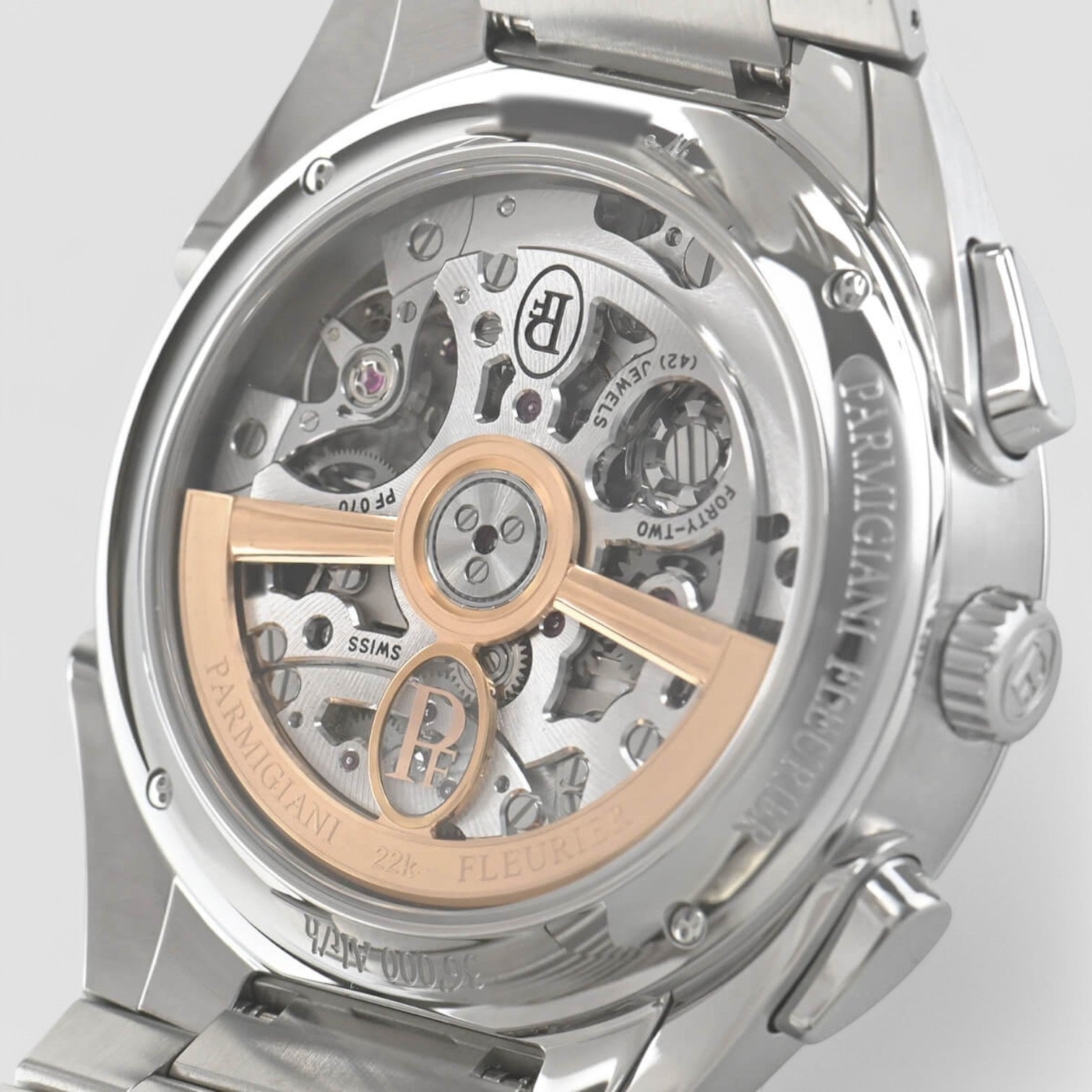 Tonda PF Chronograph SS / Platinum Description