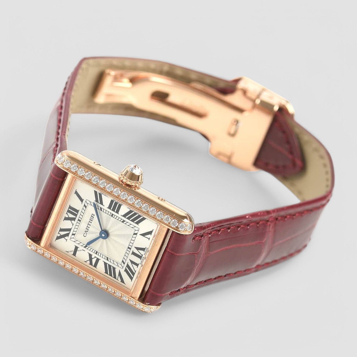Tank Louis Cartier WJTA0010 Rose Gold Manual Watch