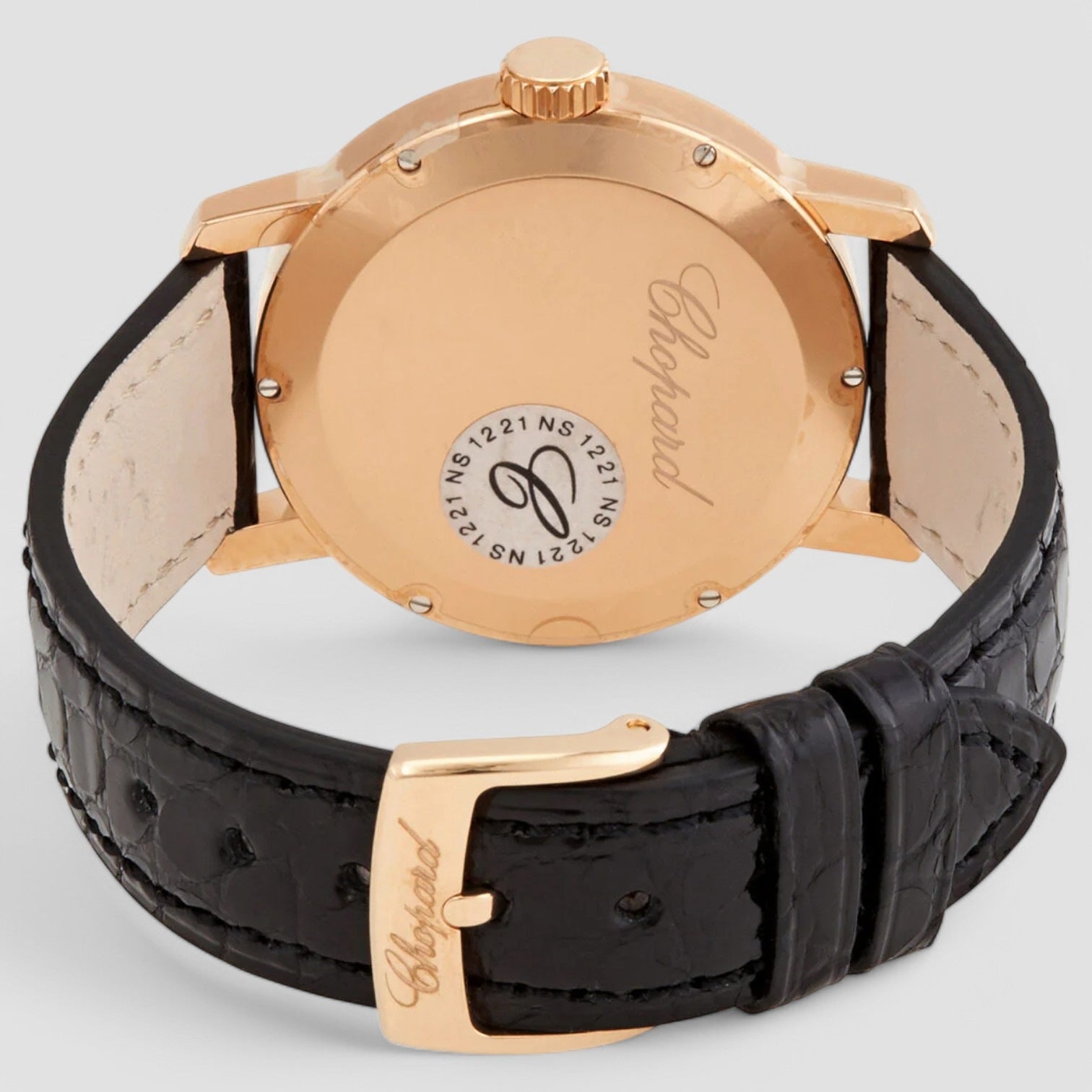 Classic 18kt Rose Gold Diamond White Mother of Pearl Dial Watch