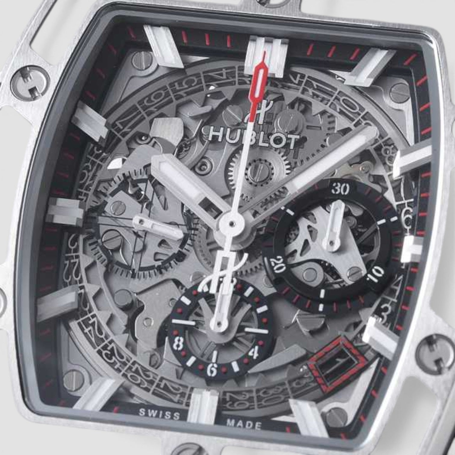 Spirit of Big Bang Chronograph Titanium Skeleton Dial / Deployant