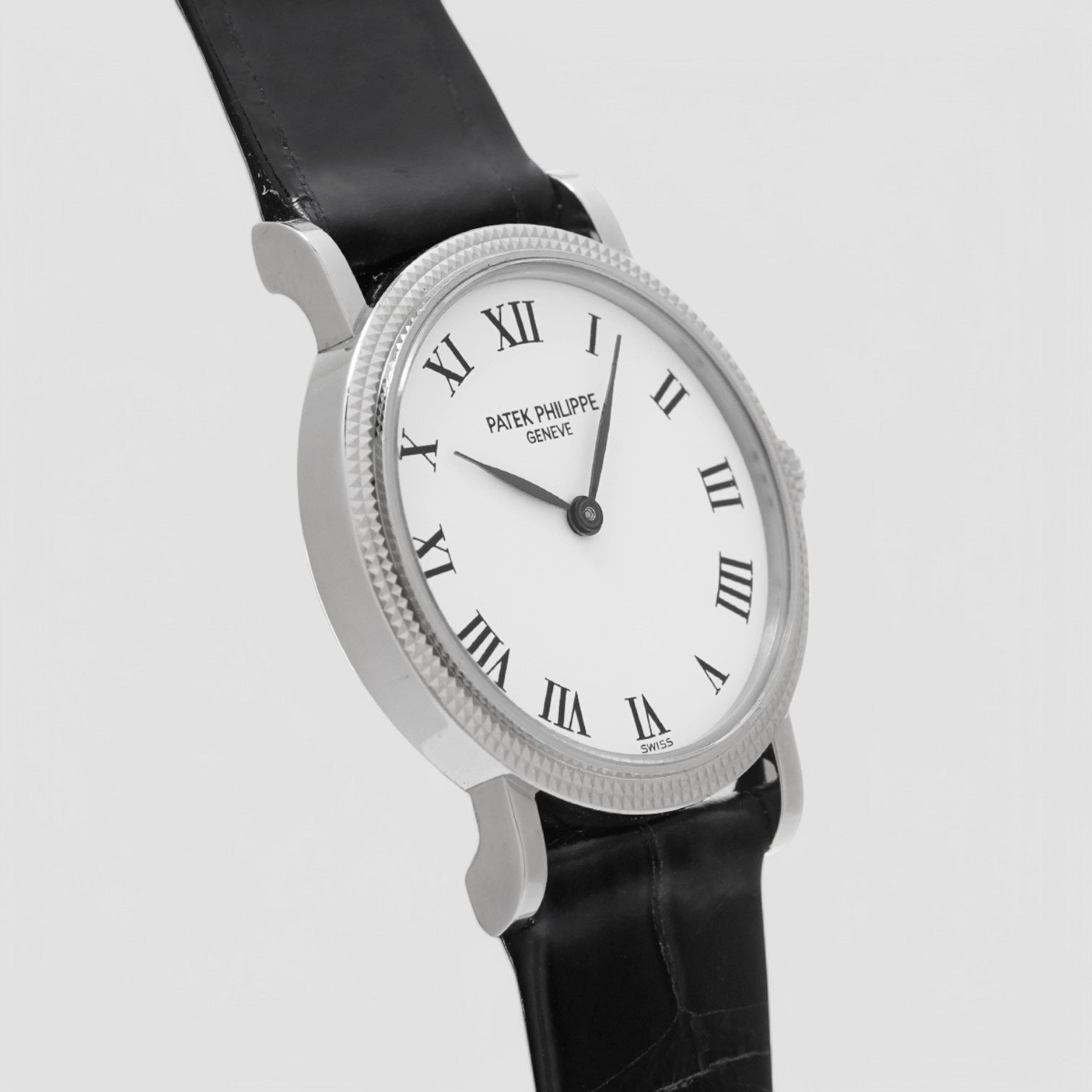 Calatrava Ladies 18k White Gold Moon Diamonds