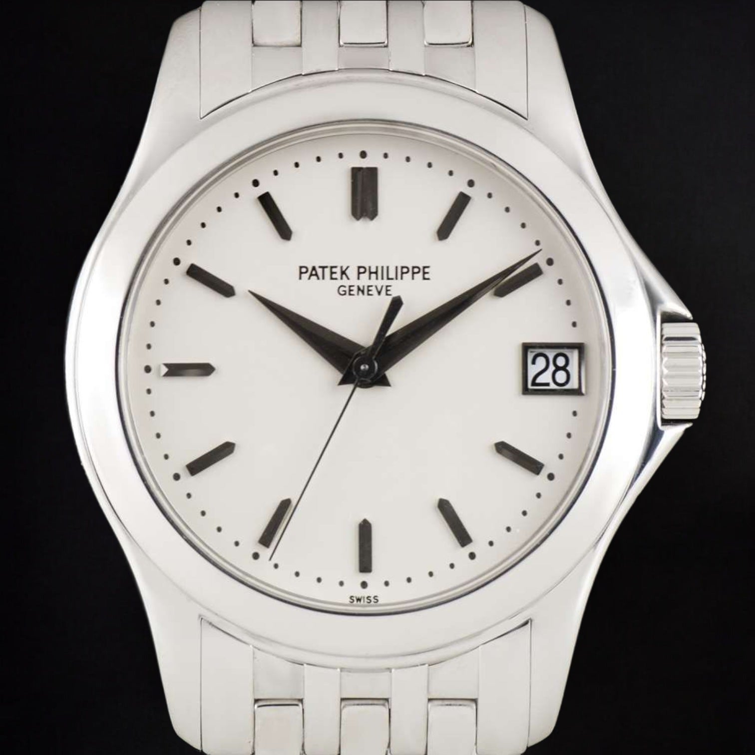 Calatrava 18K WHITE GOLD SILVER DIAL 5107/1G