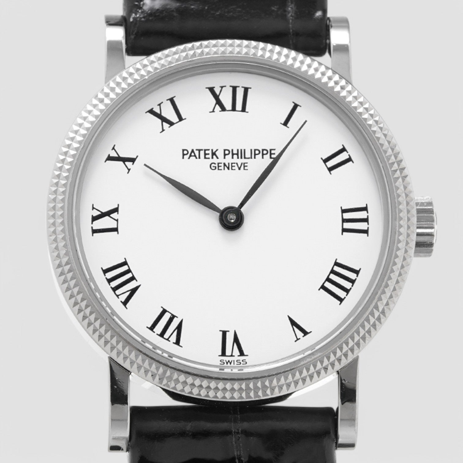 Calatrava Ladies 18k White Gold Moon Diamonds