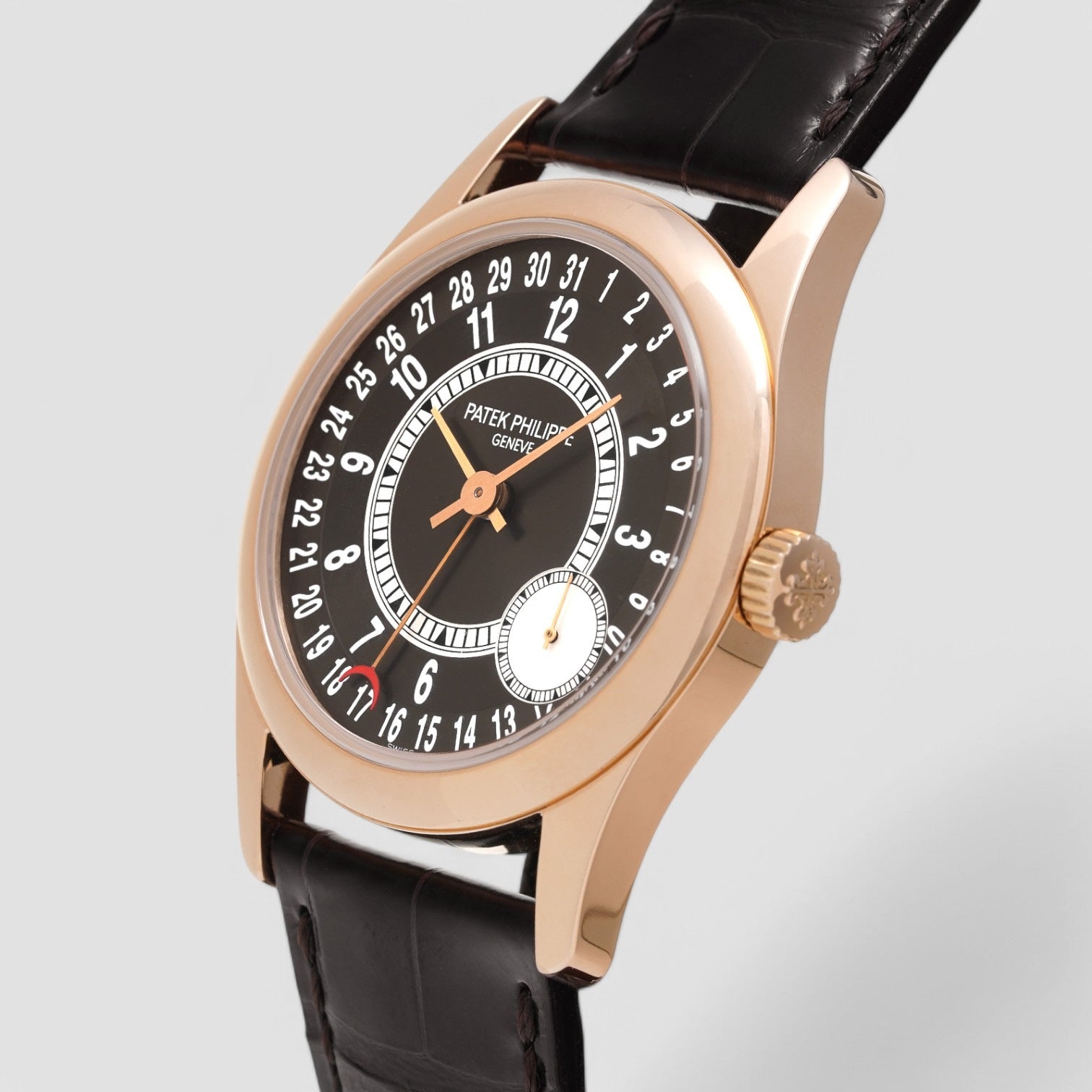 Calatrava Brown Dial Rose Gold / Deployant