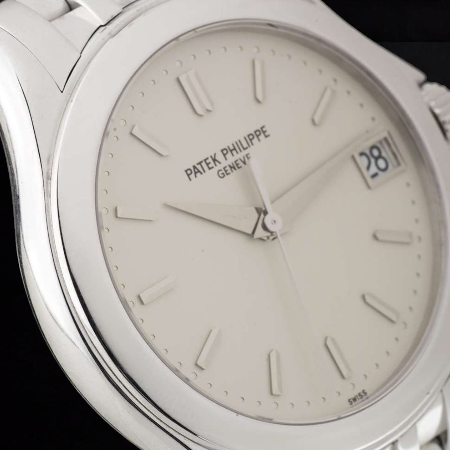 Calatrava 18K WHITE GOLD SILVER DIAL 5107/1G