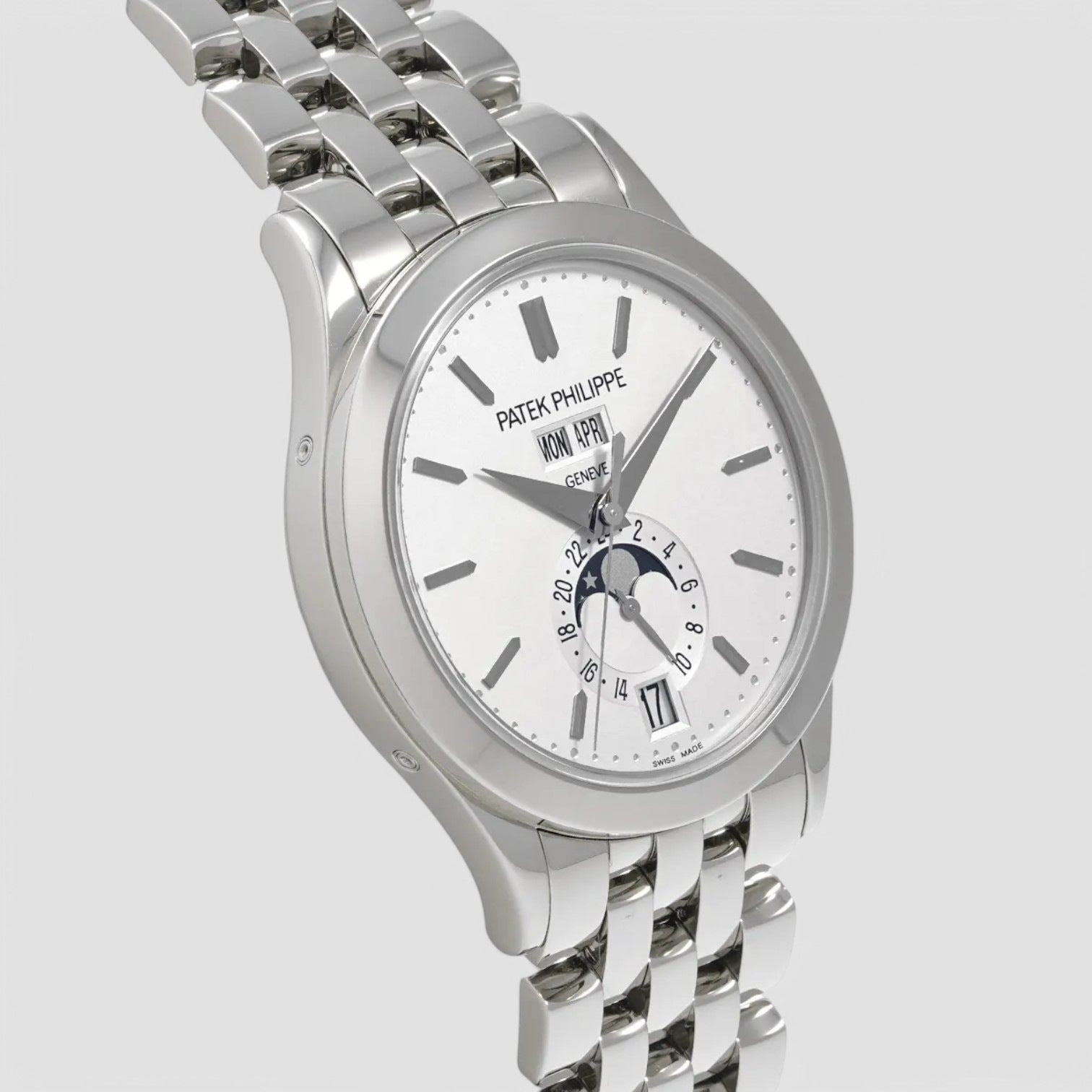 Calendar Silver Dial Bracelet