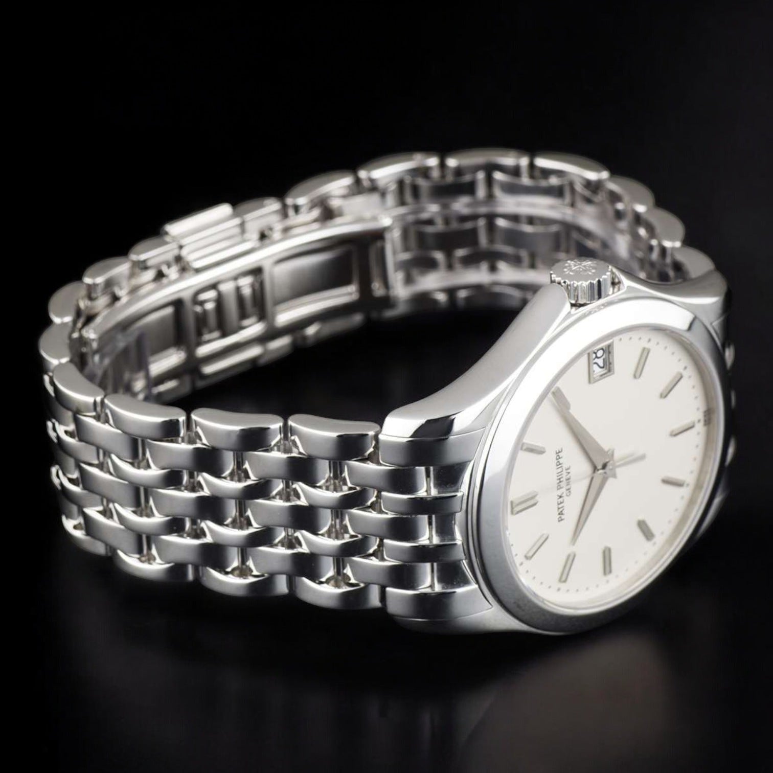 Calatrava 18K WHITE GOLD SILVER DIAL 5107/1G