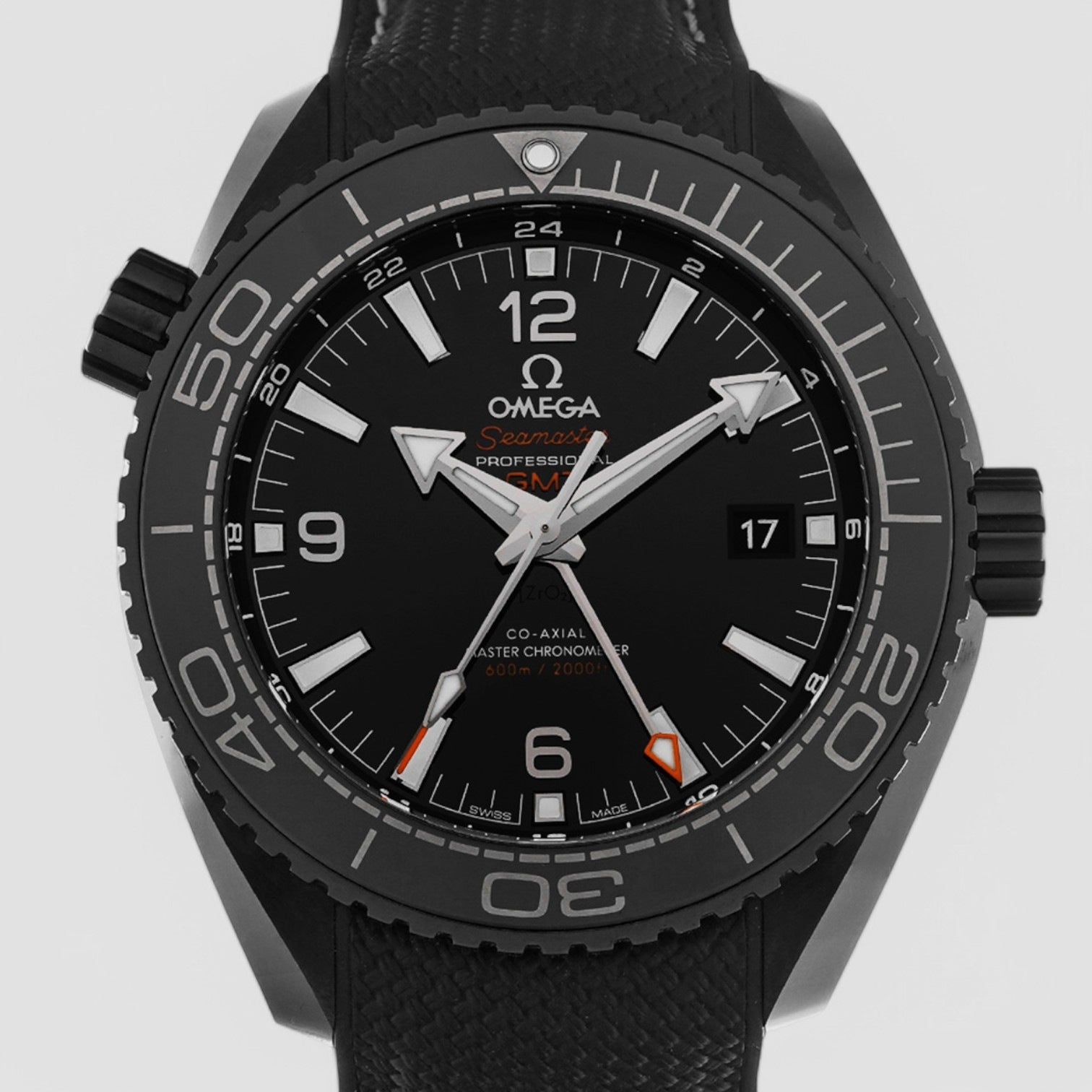 Seamaster Planet Ocean Deep Black GMT 600M Co-Axial Ceramic