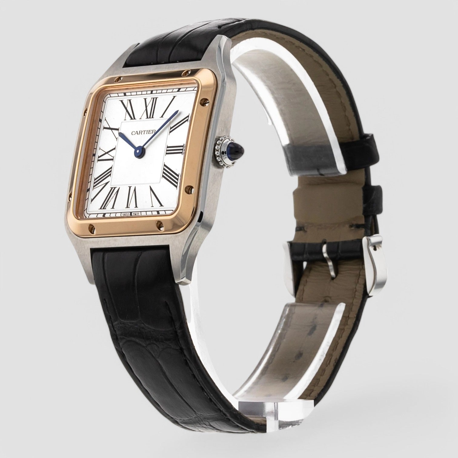 Santos Dumont Gold/Steel Quartz Watch
