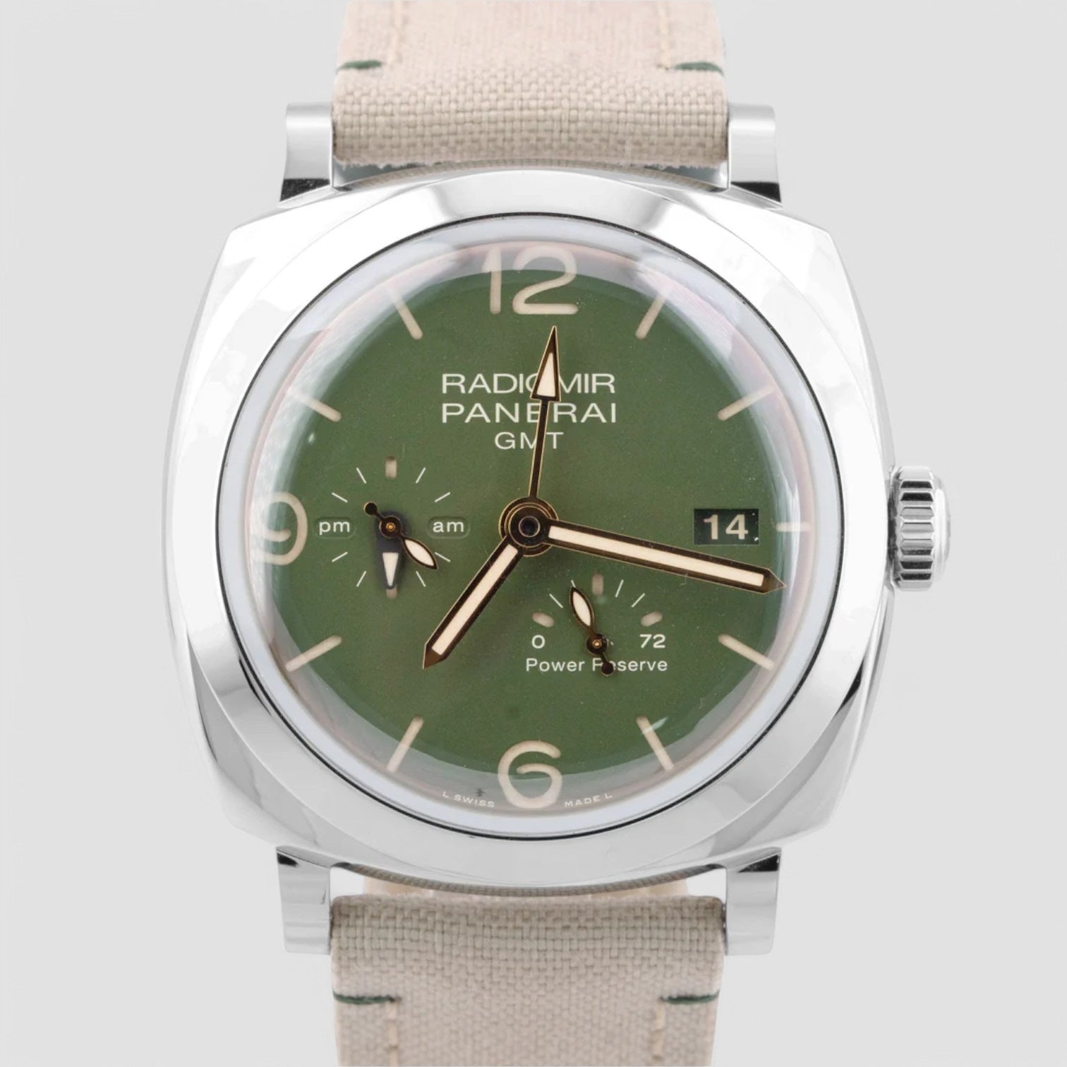 Radiomir 1940 3 Days GMT Power Reserve SS Description