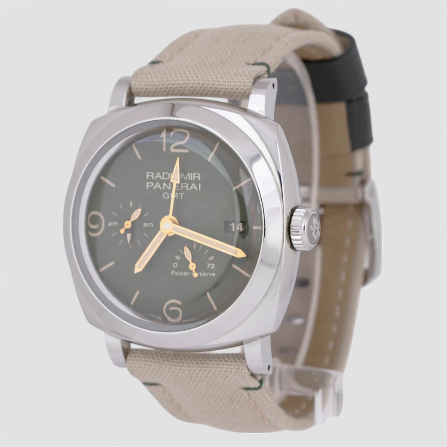 Radiomir 1940 3 Days GMT Power Reserve SS Description