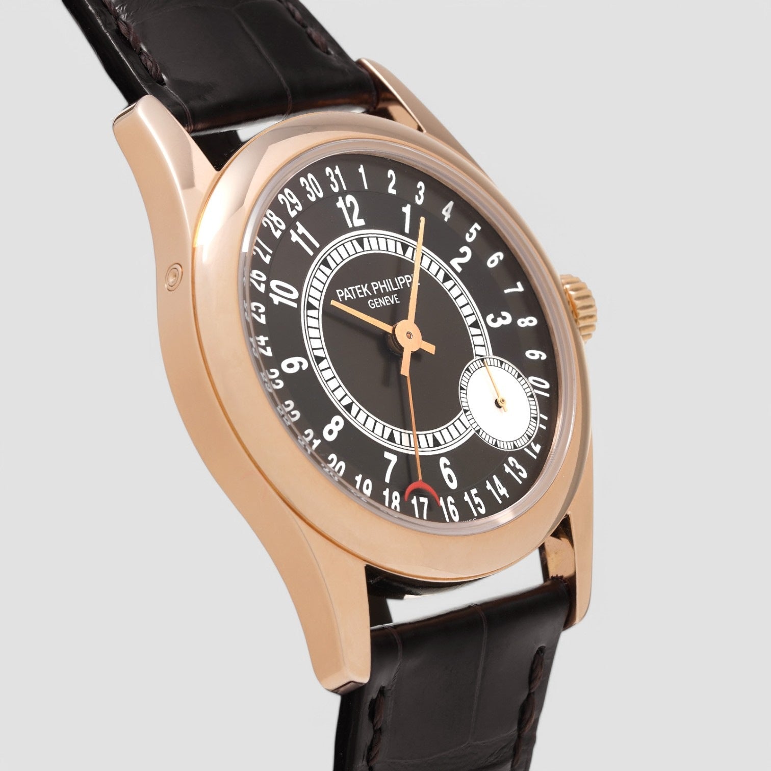 Calatrava Brown Dial Rose Gold / Deployant