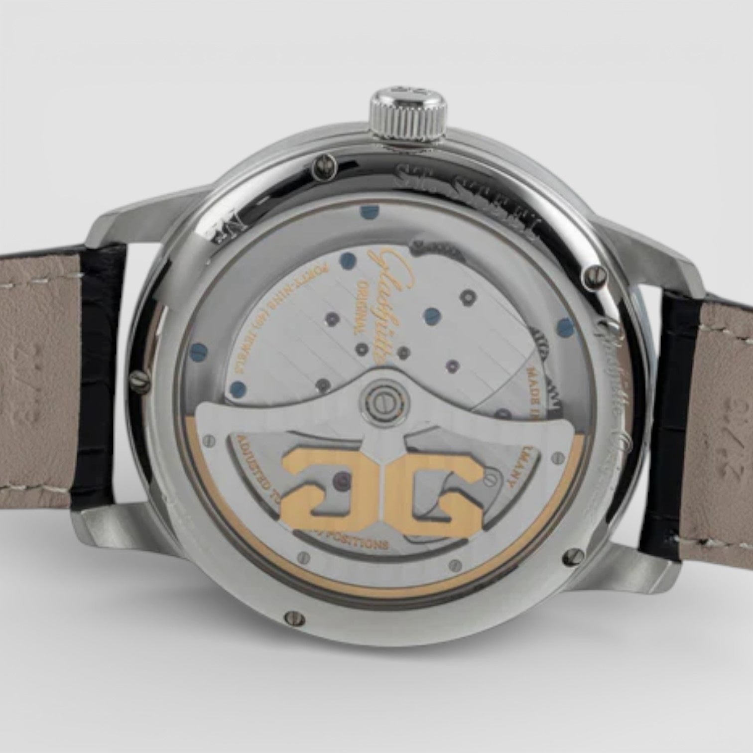PanoMaticInverse PanoAutomatic Silver Galvanised Rhodium Dial Stainless Steel
