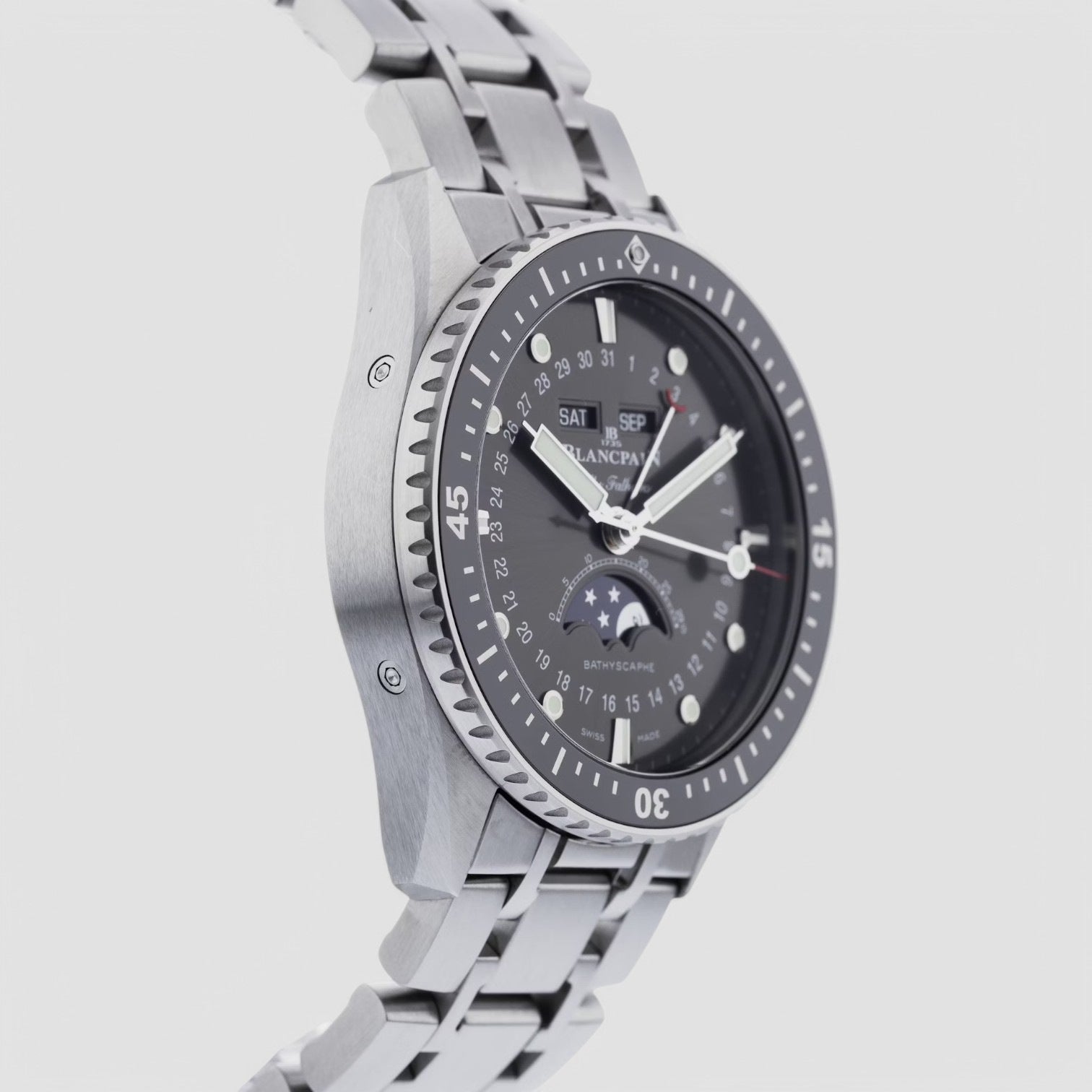 Fifty Fathoms Bathyscaphe Complete Calendar 43mm Mens Watch