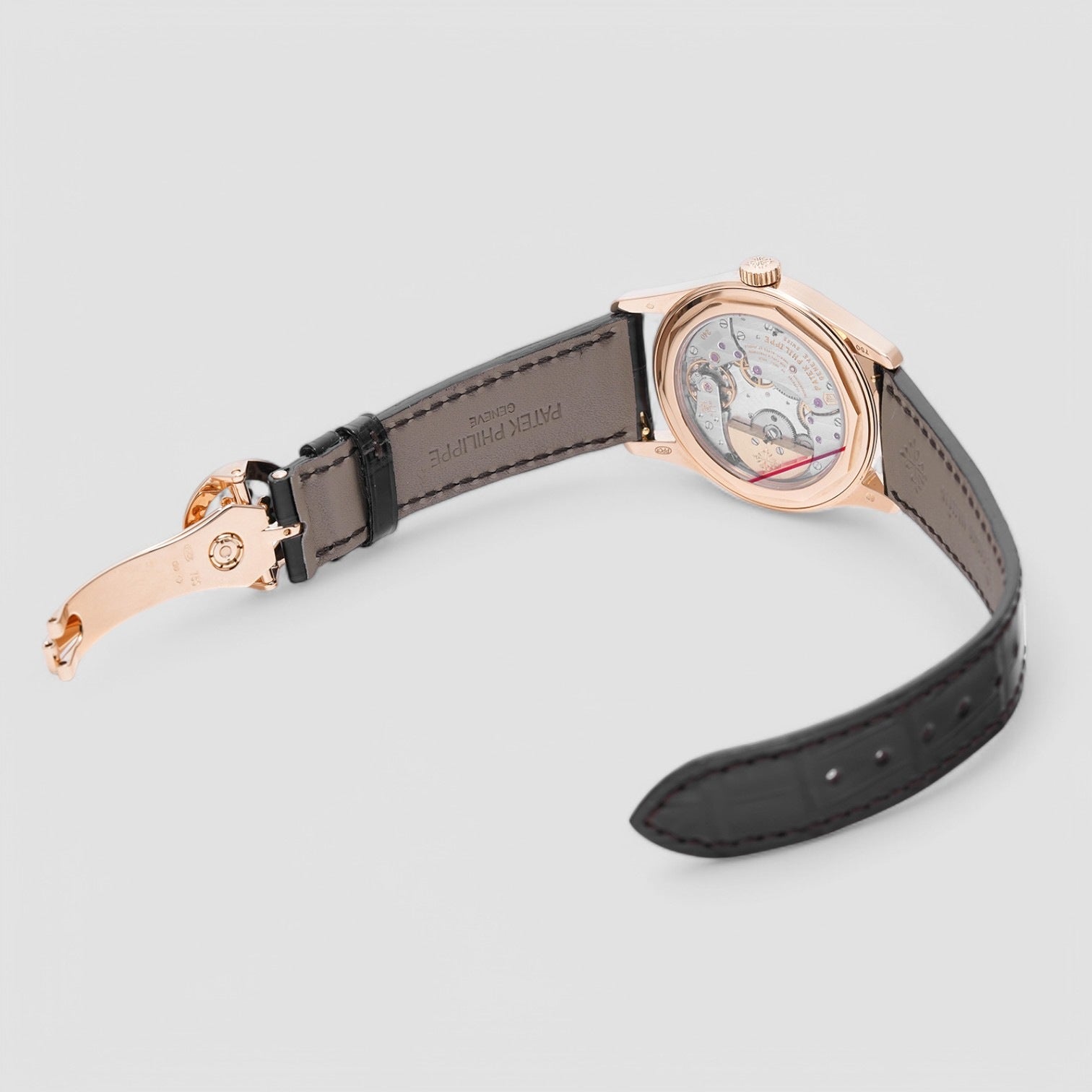 Calatrava Brown Dial Rose Gold / Deployant