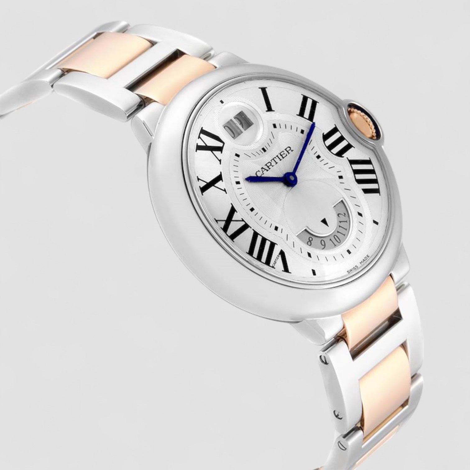 Ballon Bleu 42mm Steel Rose Gold Dual Time Zone Watch