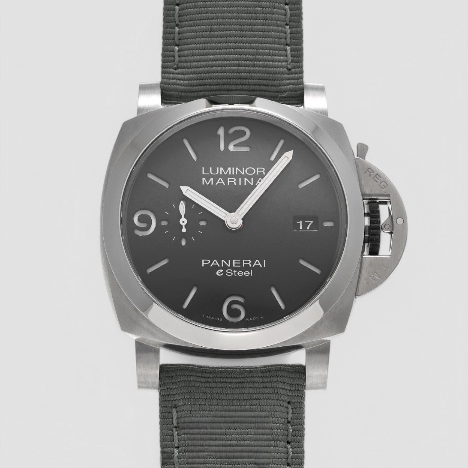 Luminor Marina eSteel Grigio Roccia