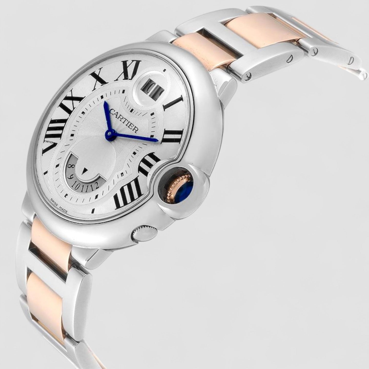 Ballon Bleu 42mm Steel Rose Gold Dual Time Zone Watch