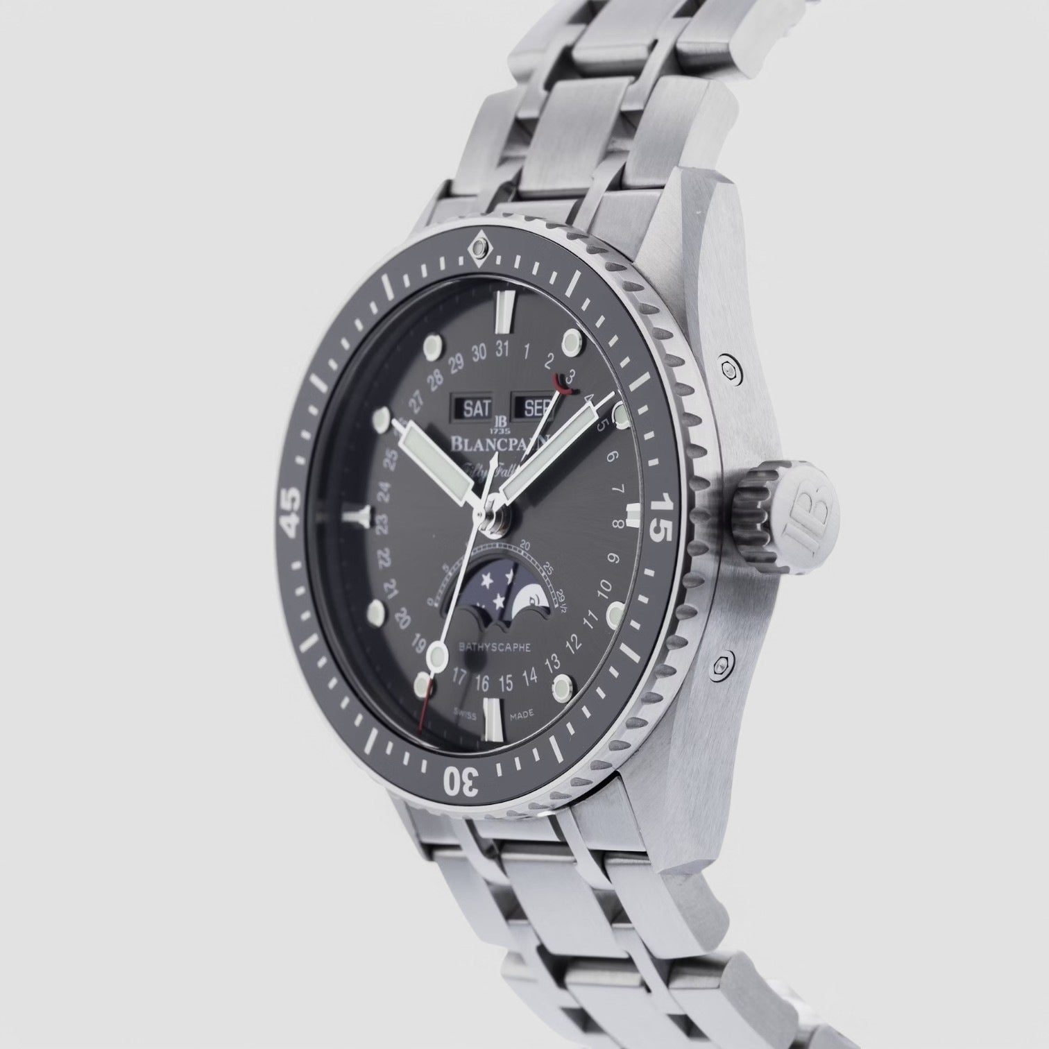 Fifty Fathoms Bathyscaphe Complete Calendar 43mm Mens Watch
