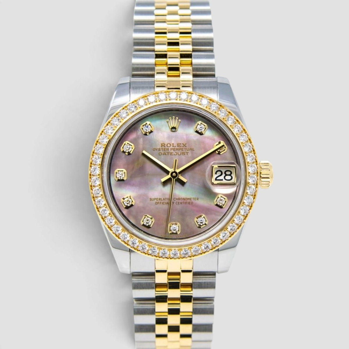 Datejust 31 Dark Mother-of-Pearl Diamond Dial