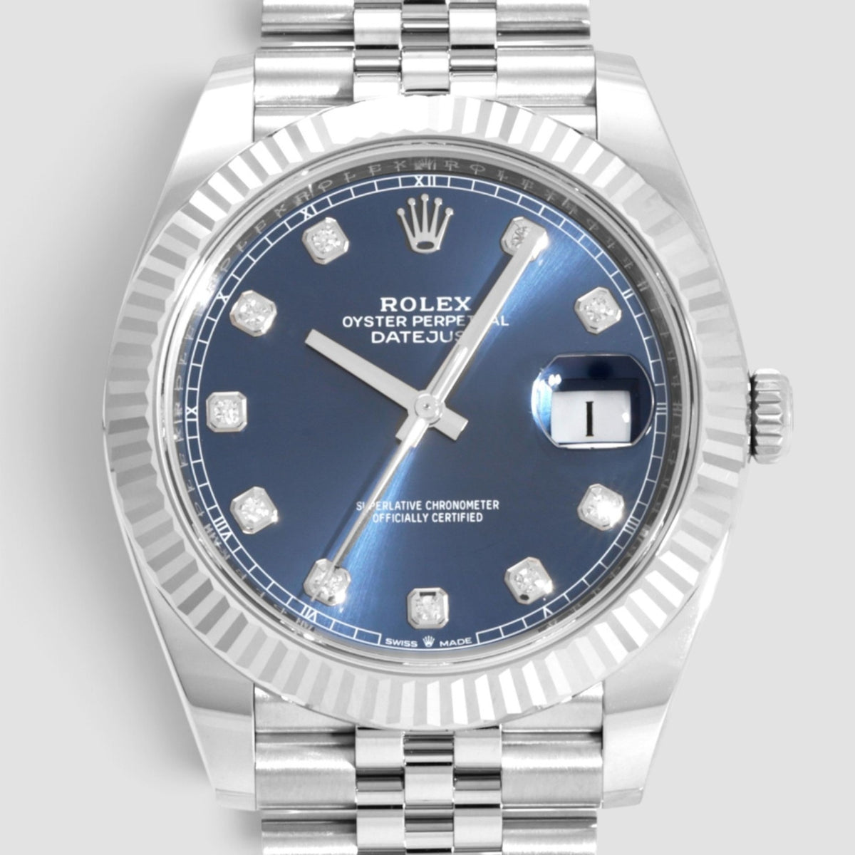 Datejust 41 Blue Diamond Dial Jubilee