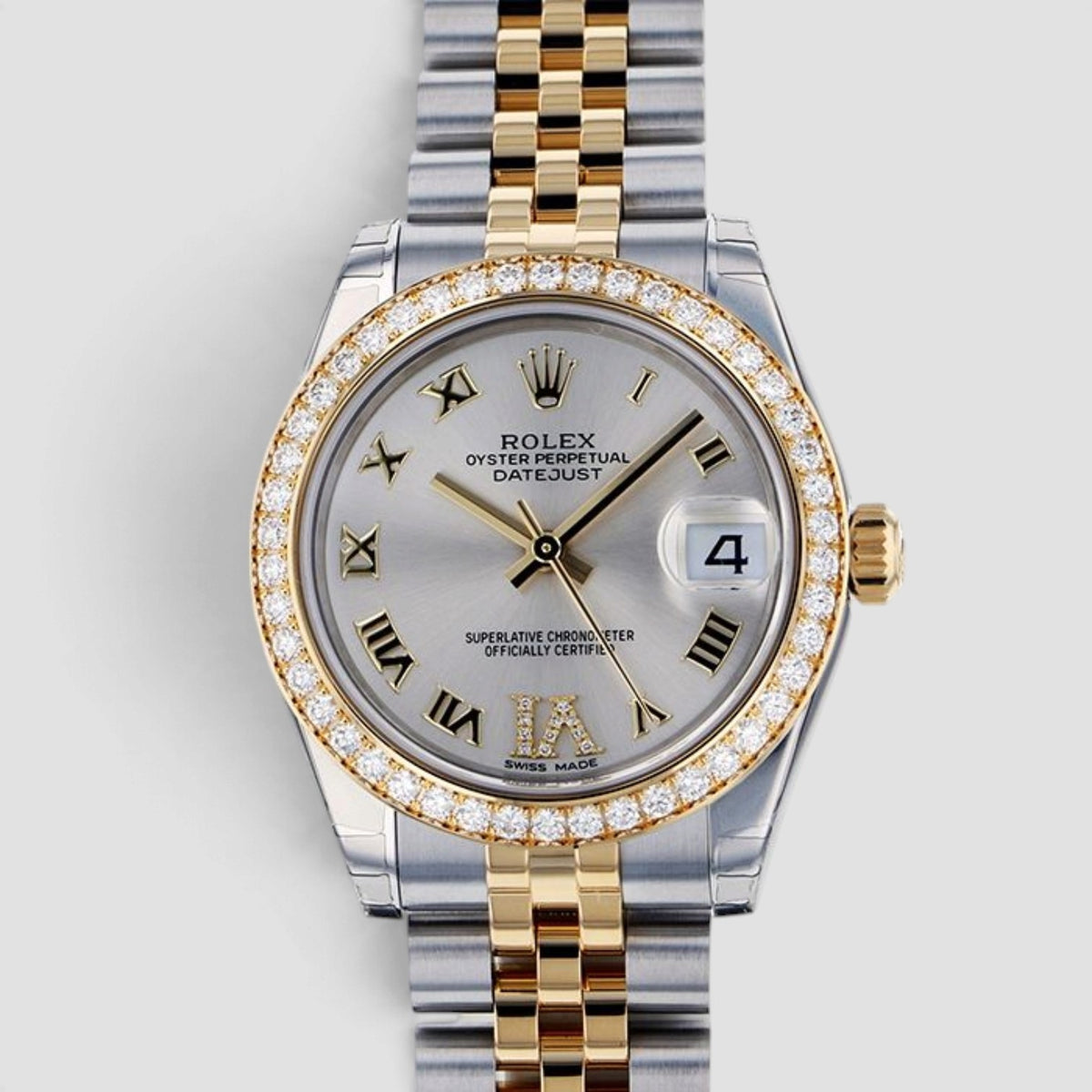 Datejust Silver Roman Numeral Dial Jubilee