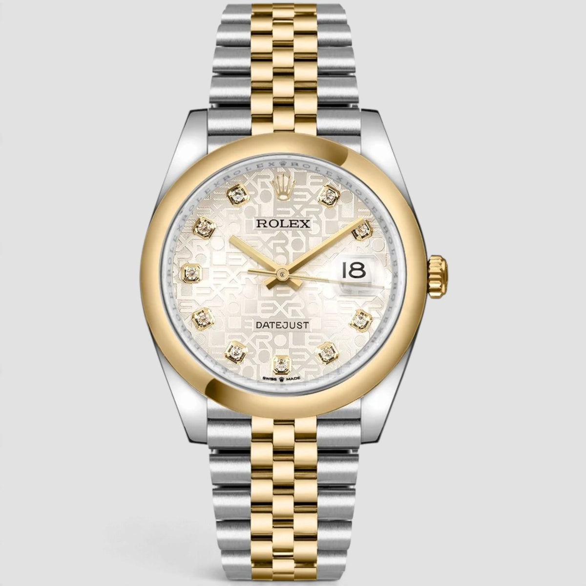 Datejust 36 Silver Computer Diamond Dial Jubilee