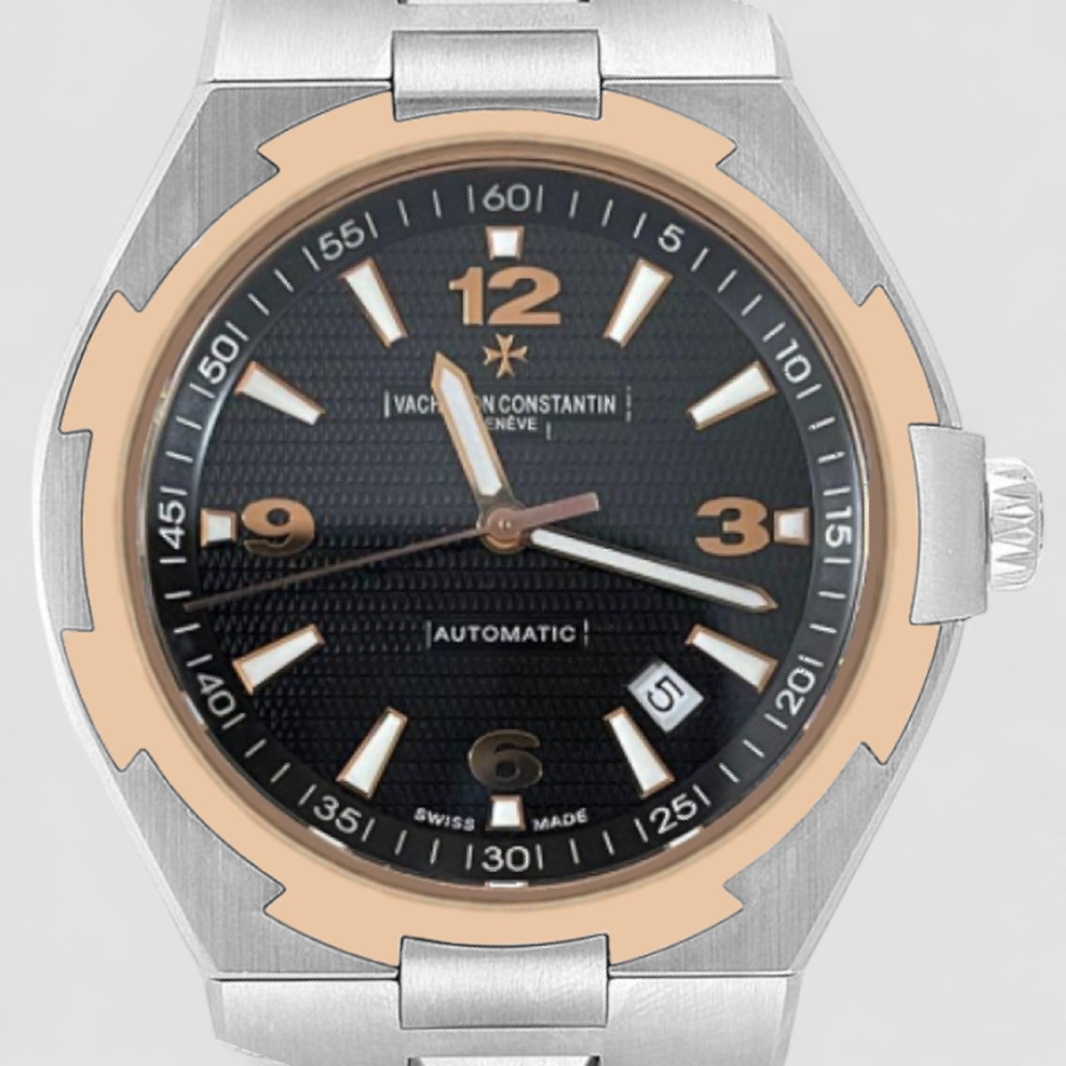 Overseas Automatic Black Gold and Steel