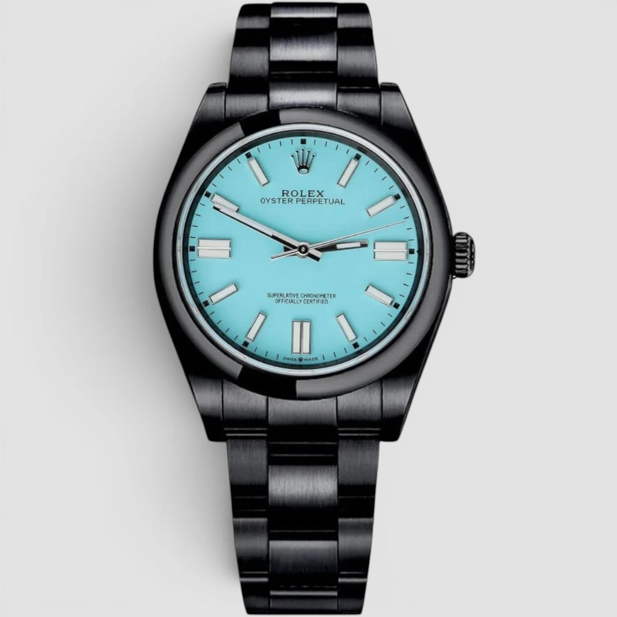 Oyster Perpetual 39 Custom Tiffany-Inspired Blackout
