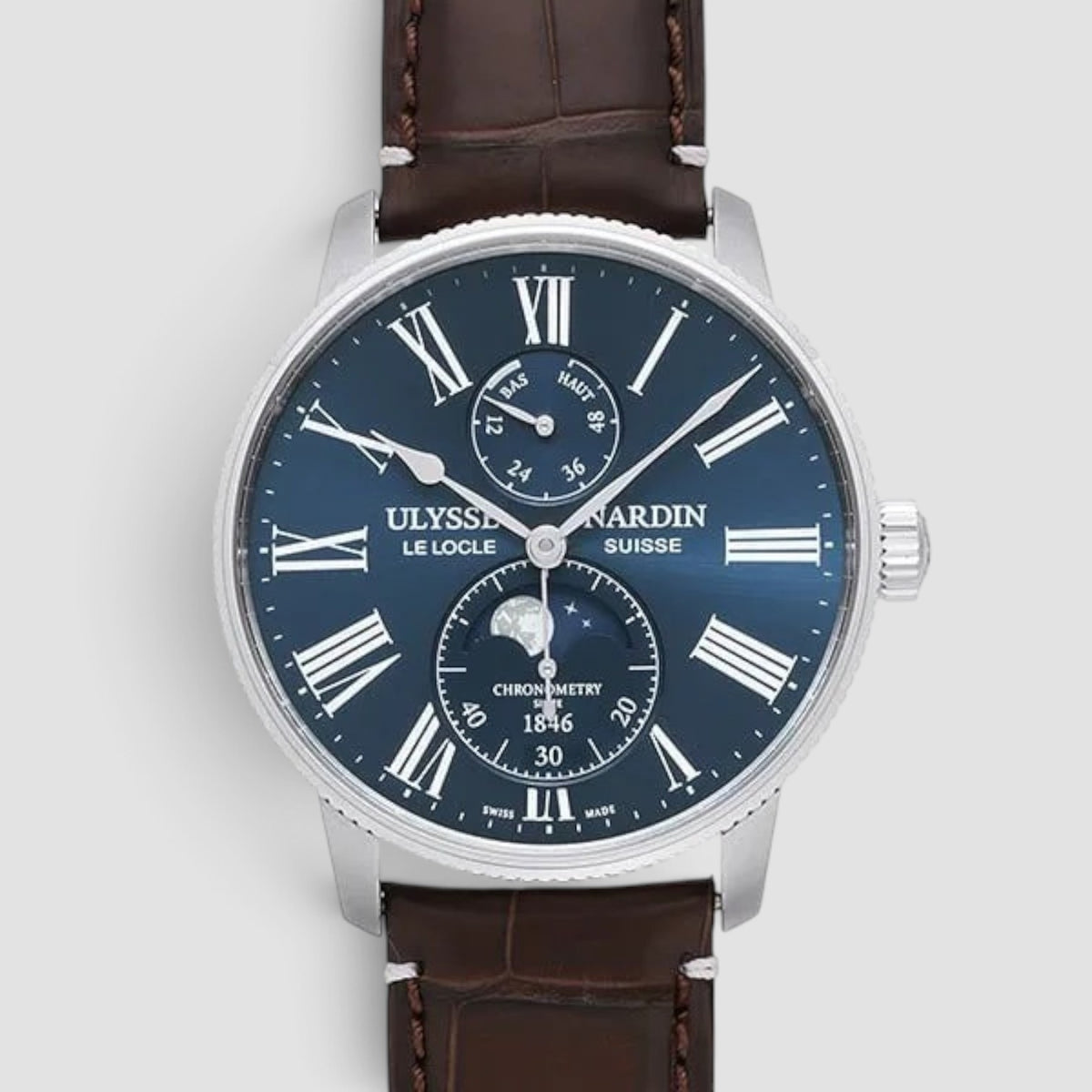 Marine Torpilleur Moonphase Blue Dial