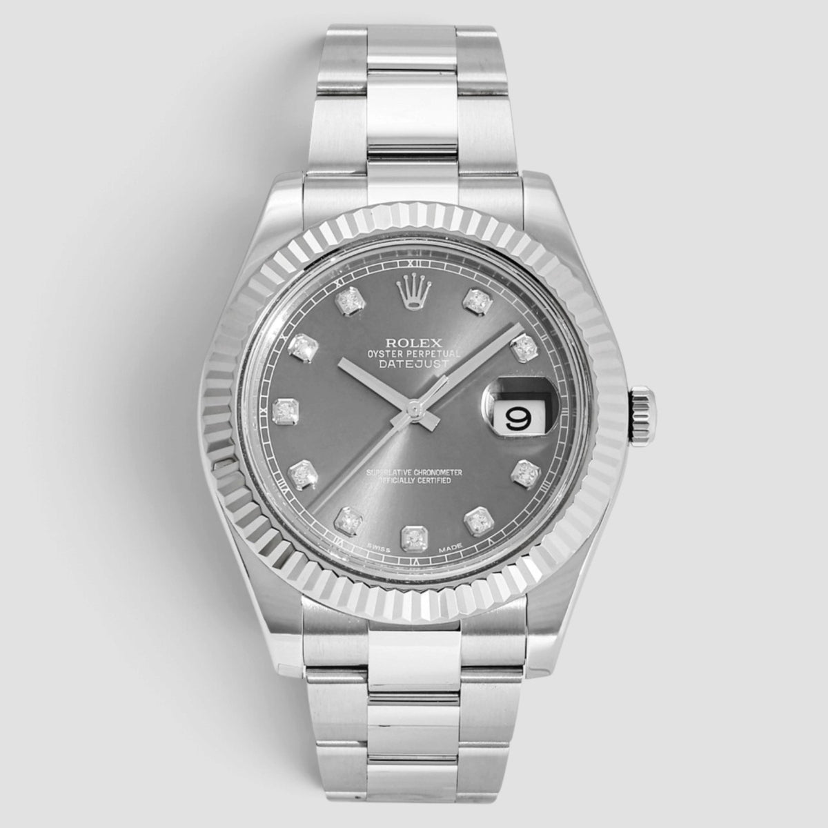 Datejust II 41 Grey Diamond Dial Oyster