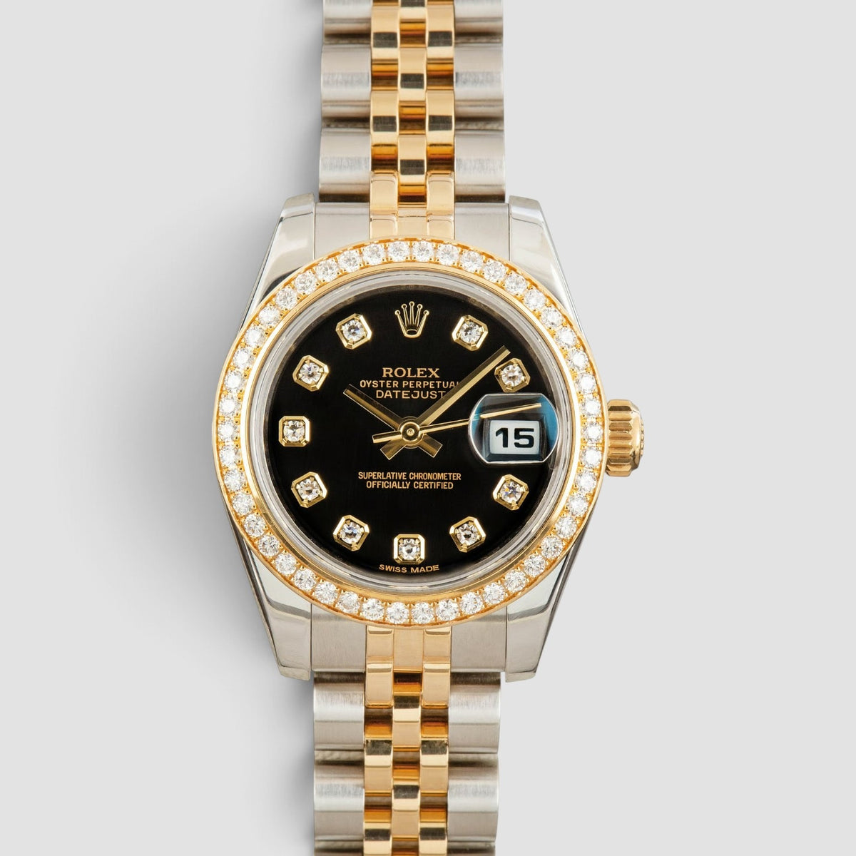 Lady-Datejust 26 Black Diamond Dial Jubilee