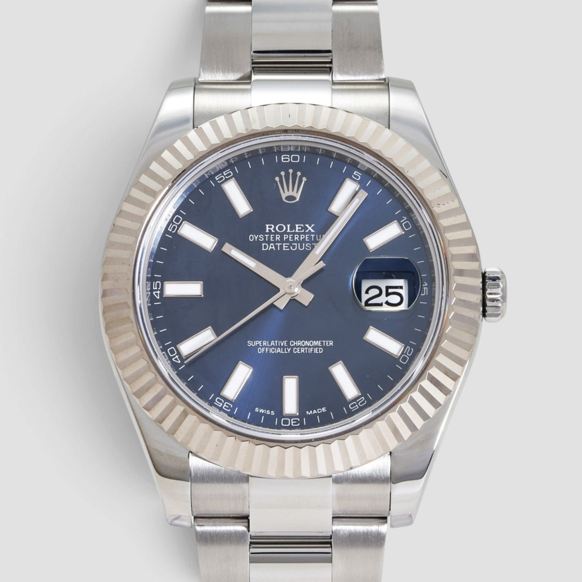 Datejust II 41 Blue Index Dial Oyster