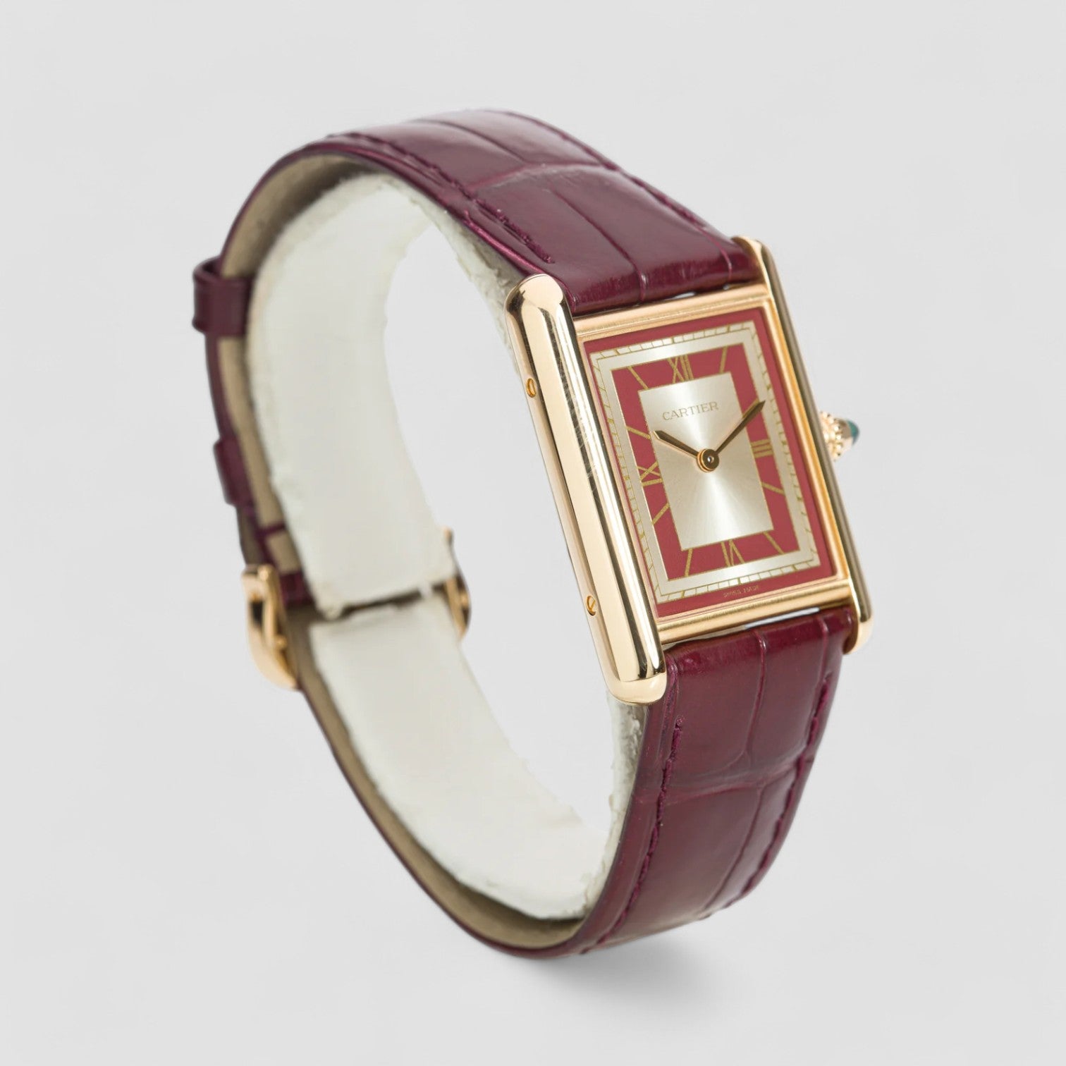 Tank Louis Cartier Silver Opaline Dial