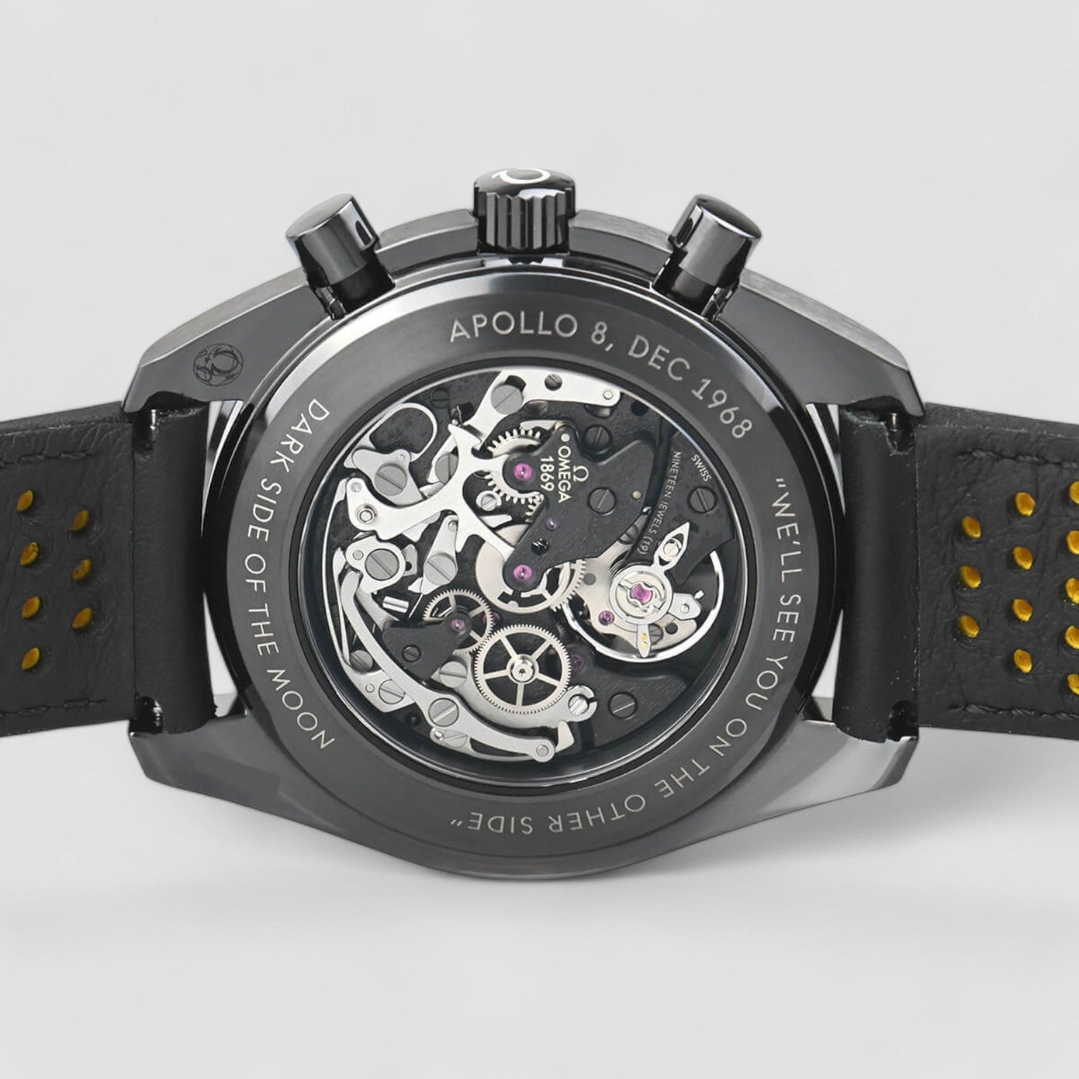 Dark Side of the Moon Apollo 8 Ceramic / Black Dial