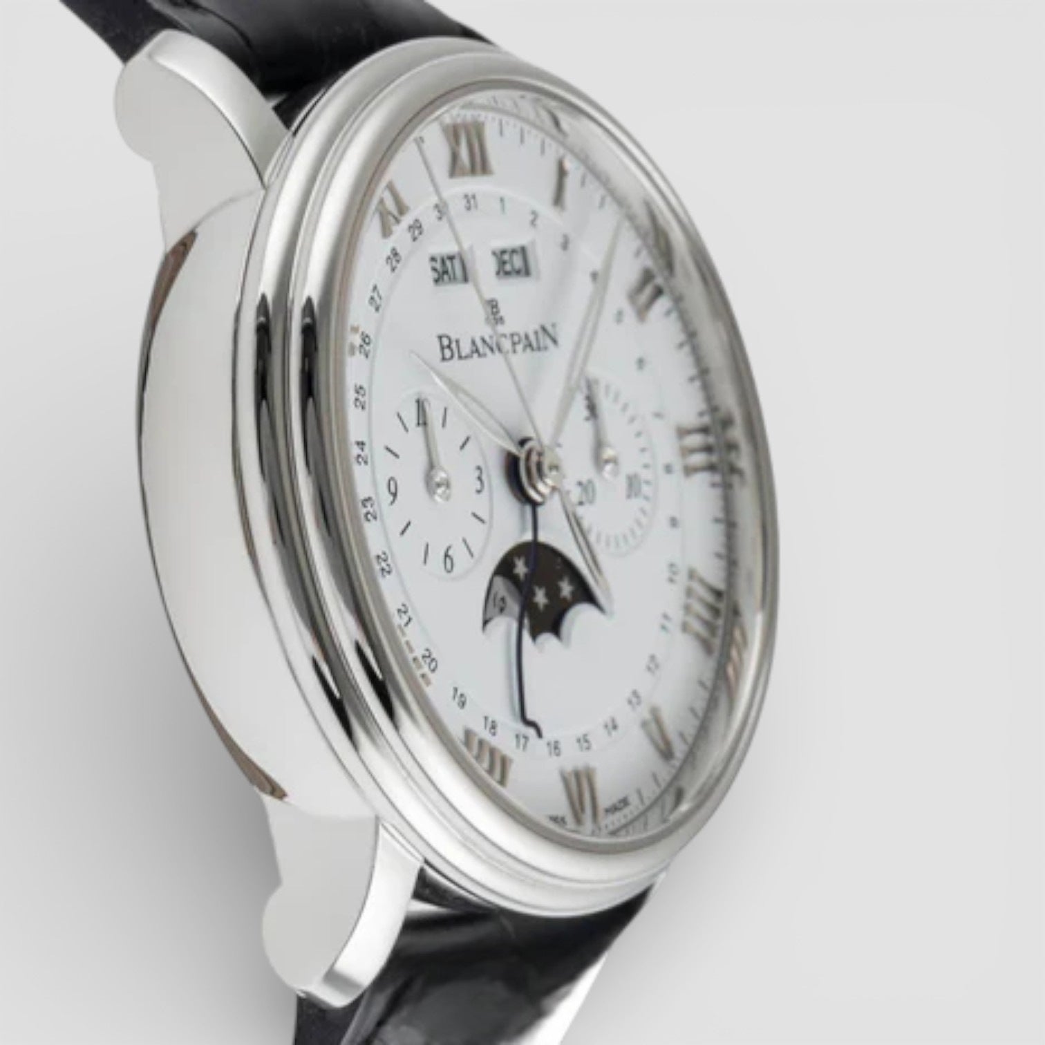 Villeret Complete Calendar Single Button Chronograph Complete Calendar