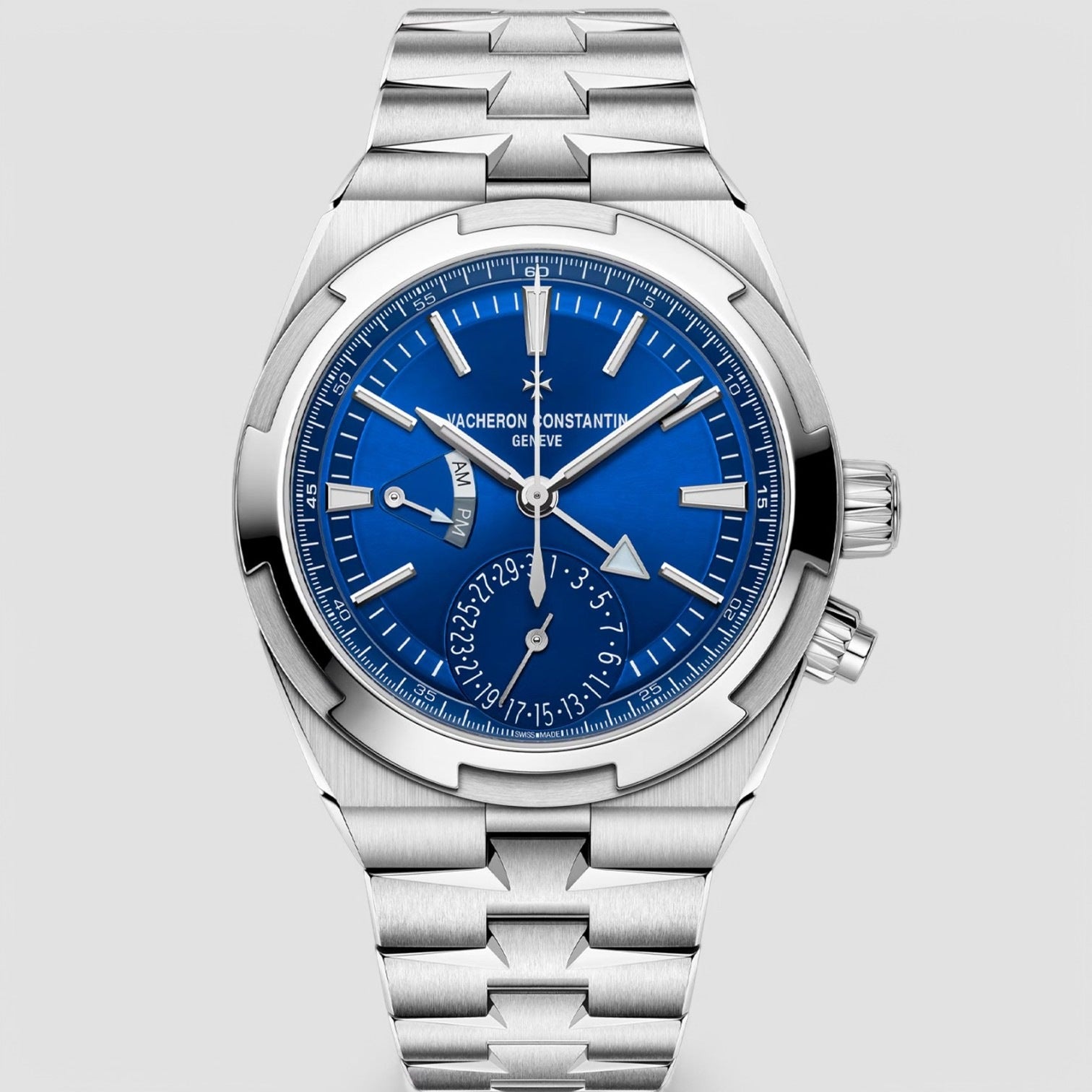 Overseas Dual Time 41mm Steel Blue Dial