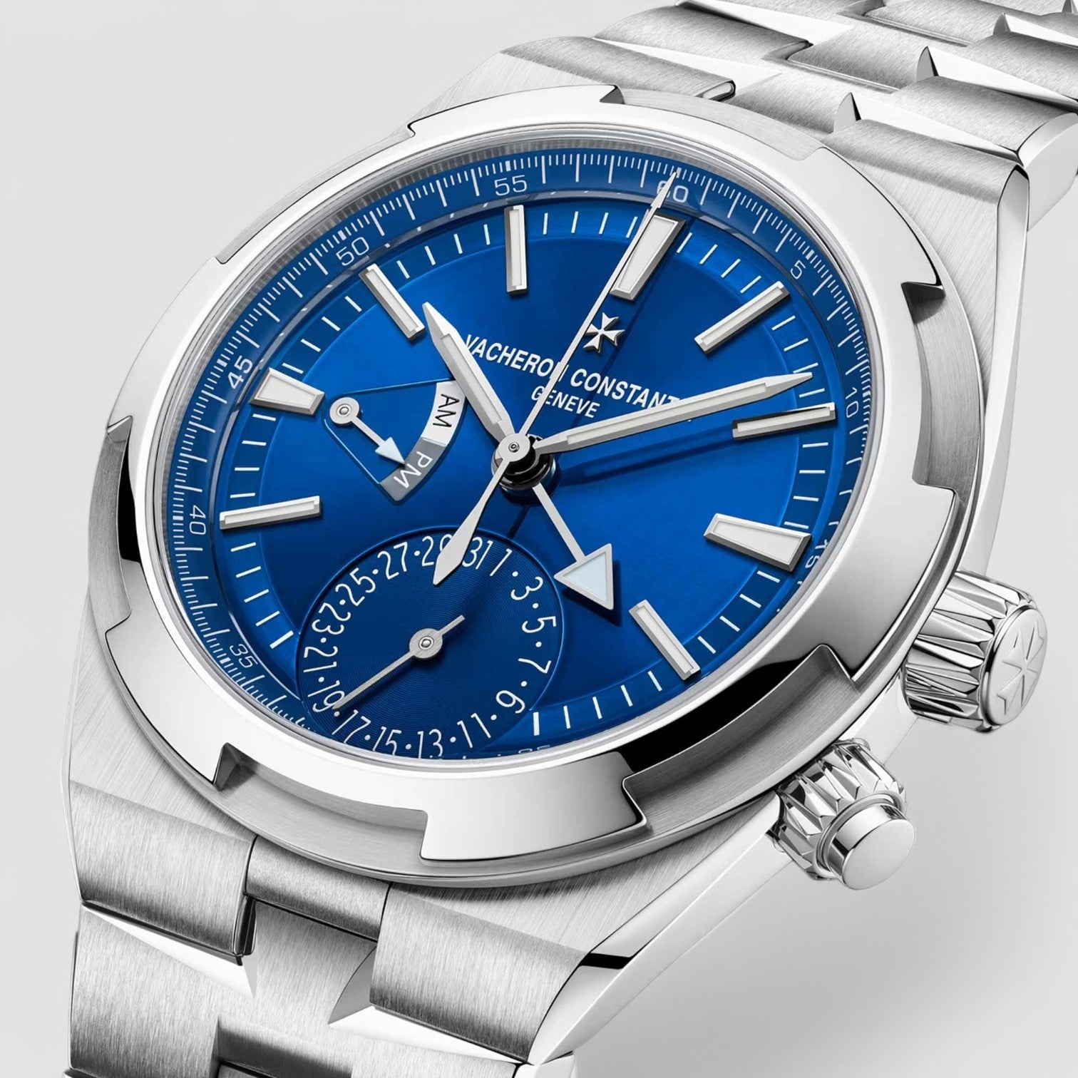 Overseas Dual Time 41mm Steel Blue Dial