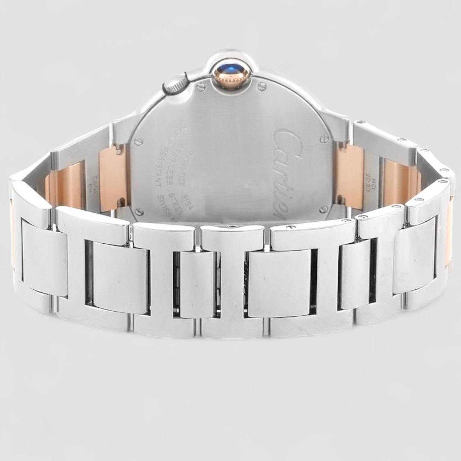 Ballon Bleu 42mm Steel Rose Gold Dual Time Zone Watch