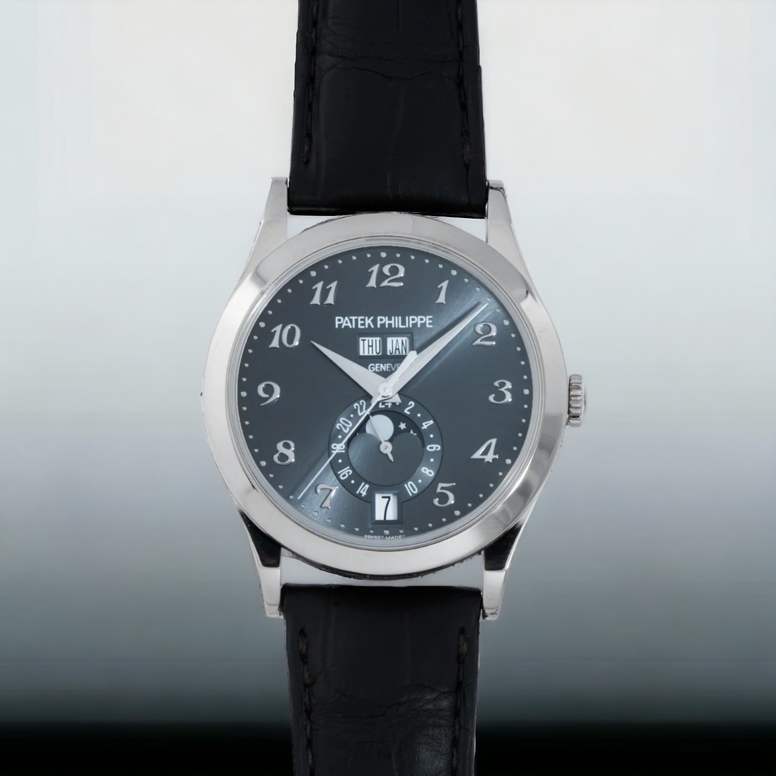 Annual Calendar White Gold Grey Dial